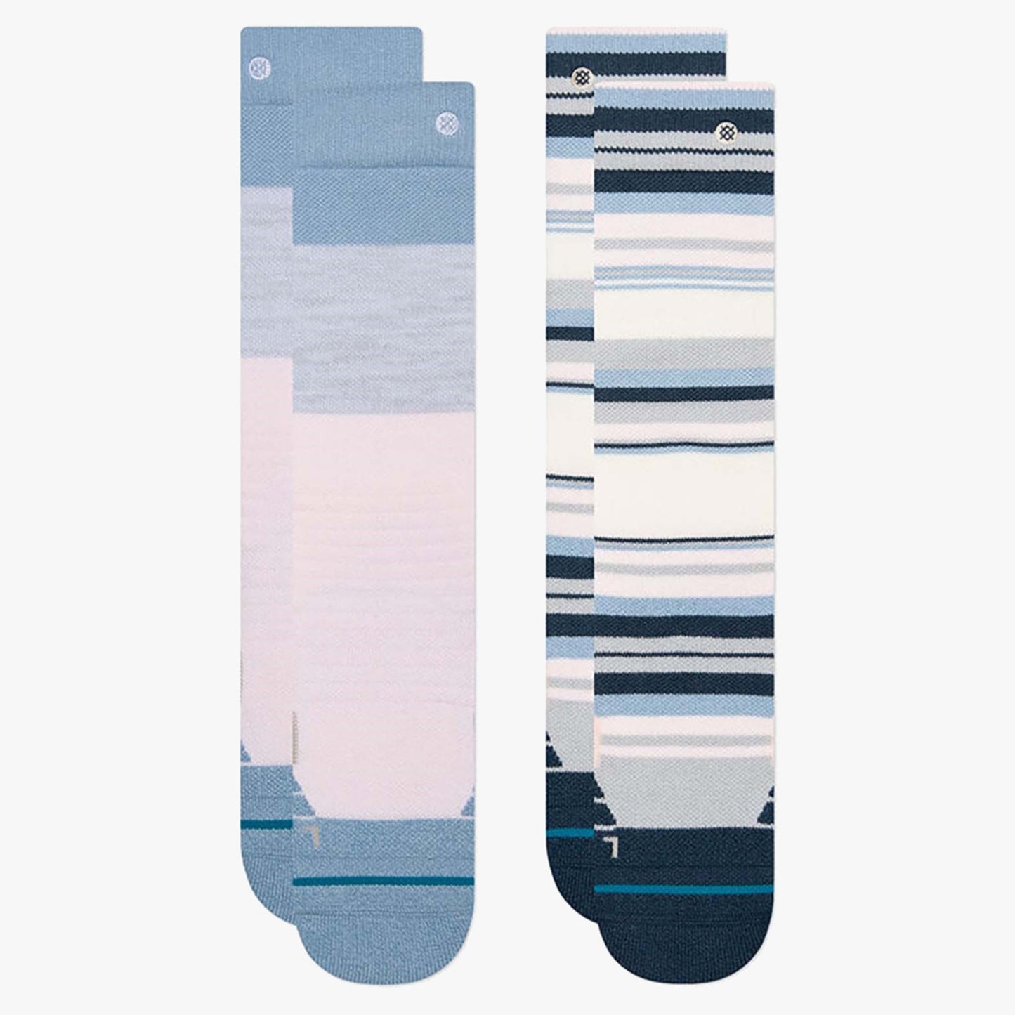 Stance Blocked Over The Calf Kid's Snow Sock - 2 P - PINK - M