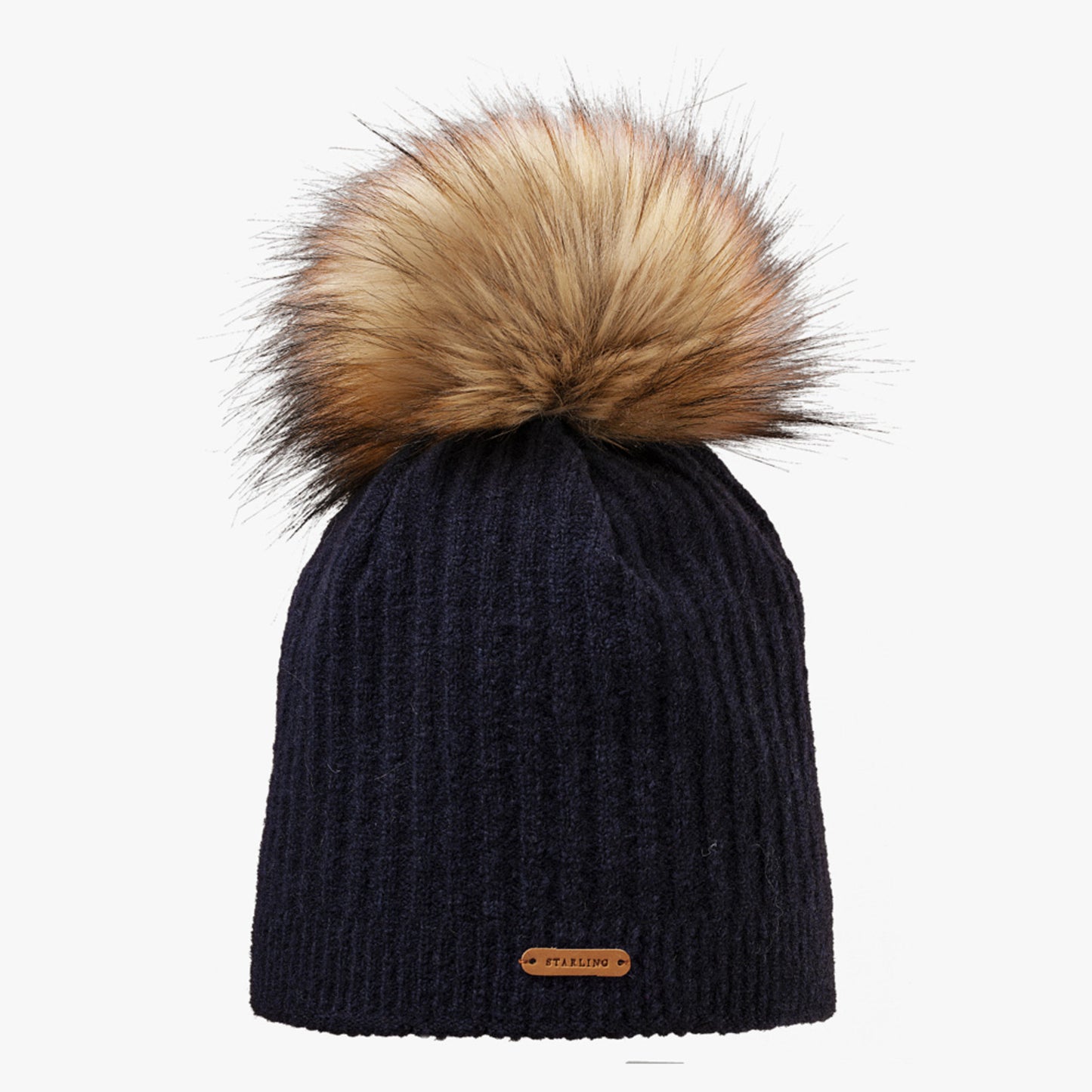 Starling Lisa Faux Fur Pom Beanie - R