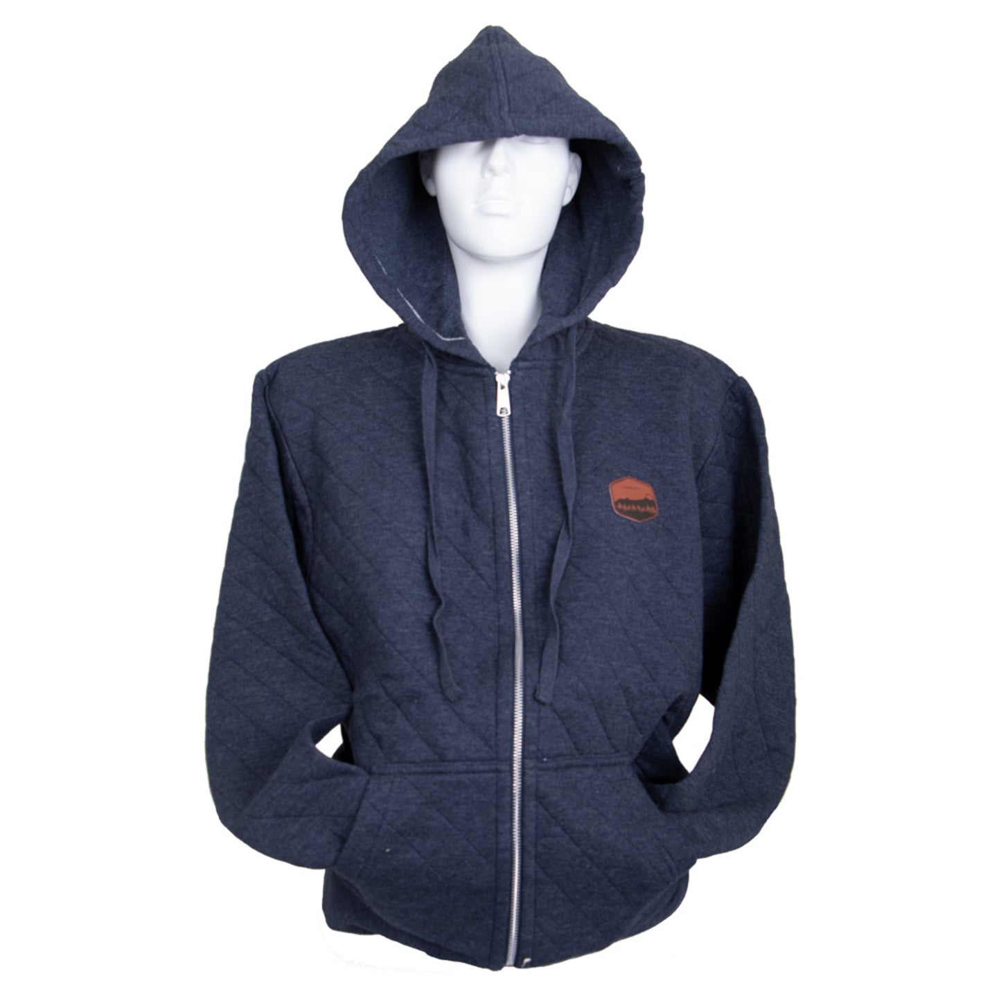 Stowe Men's Kingsley Zip Hoodie - HEATHER NAVY - XXL