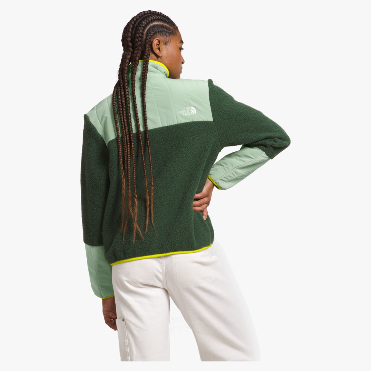 The North Face Cragmont Women's Fleece 1/4 Snap - Pine Needle Misty Sage Sulphur Spring Green - XXL