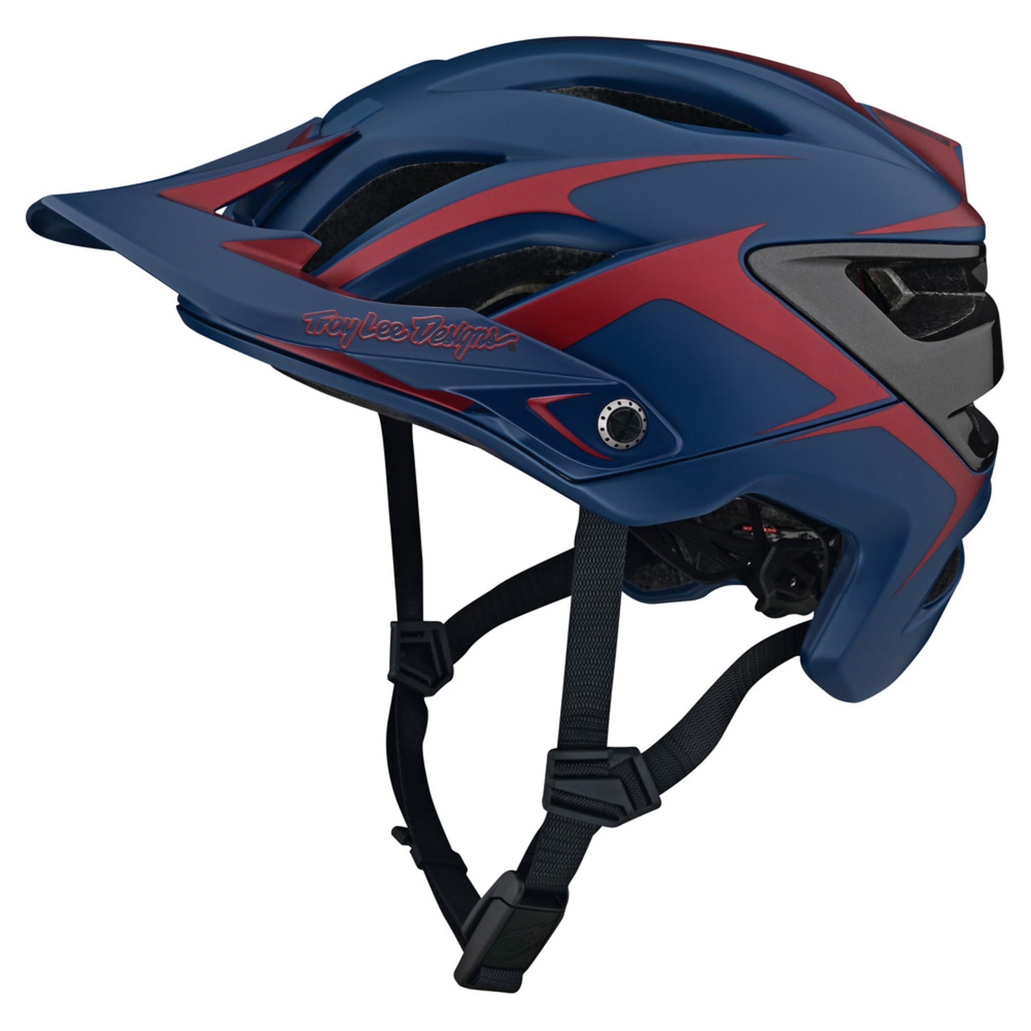 Troy Lee Designs A3 Fang Helmet w/ MIPS - DARK BLUE_BURGU - XS S