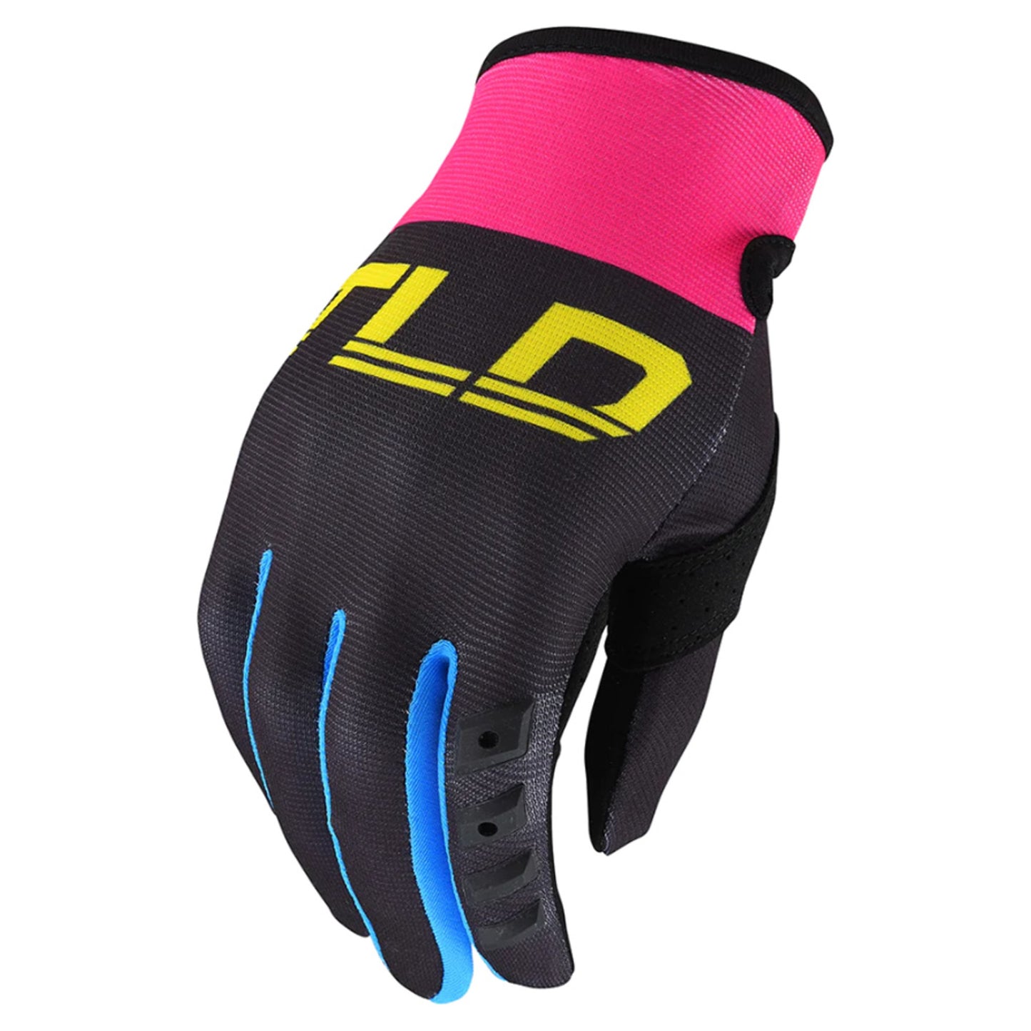 Troy Lee Designs GP Women's Bike Glove - SOLID BLACK_YEL - XL