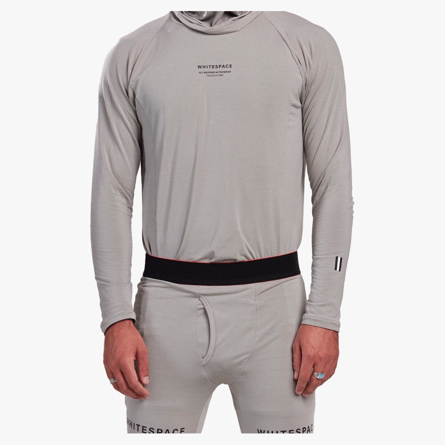 Whitespace Graphene Midweight Men's Baselayer Top - Fog Khaki - XXL