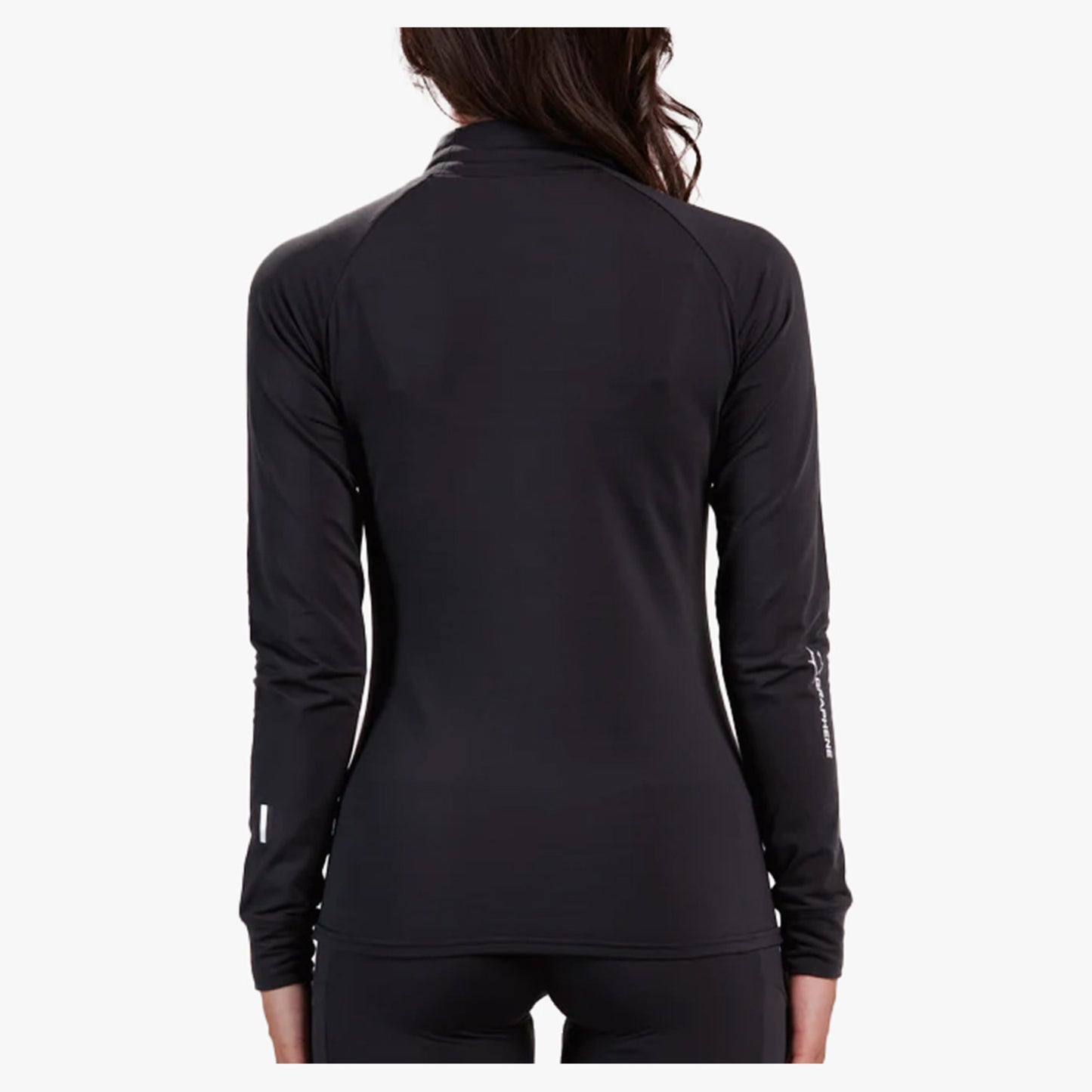 Whitespace Graphene Midweight Mock Neck Women's Base Layer - Black - XL