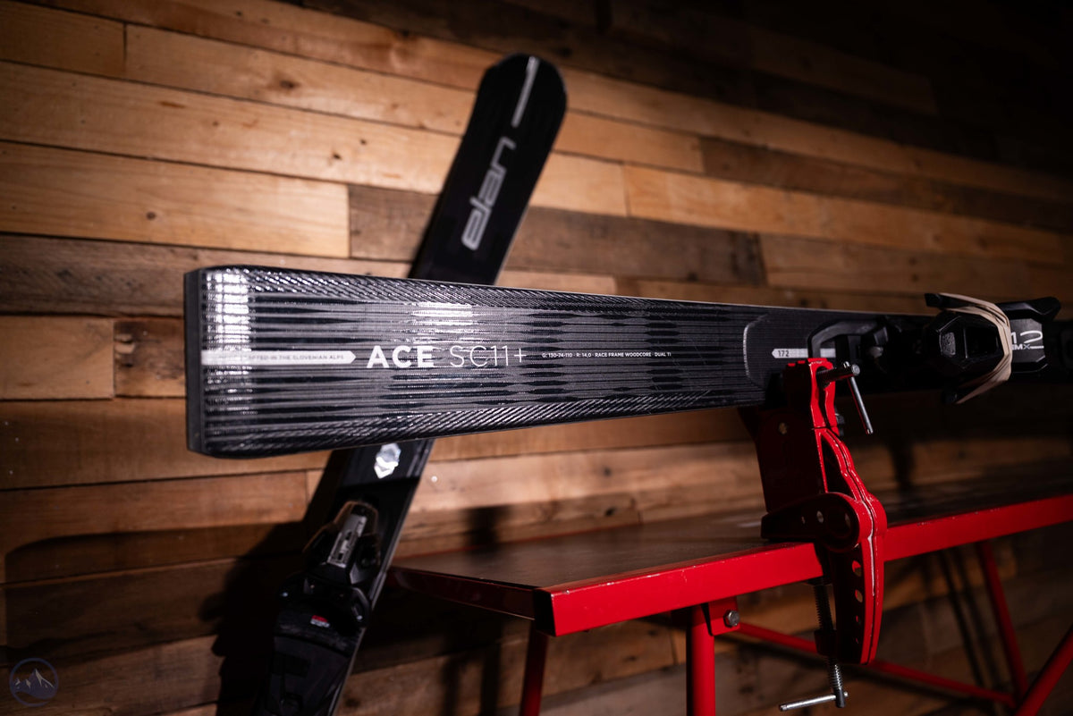 2027 Elan Ace SC11 Skis W/ EMX 12 GW Fusion Bindings