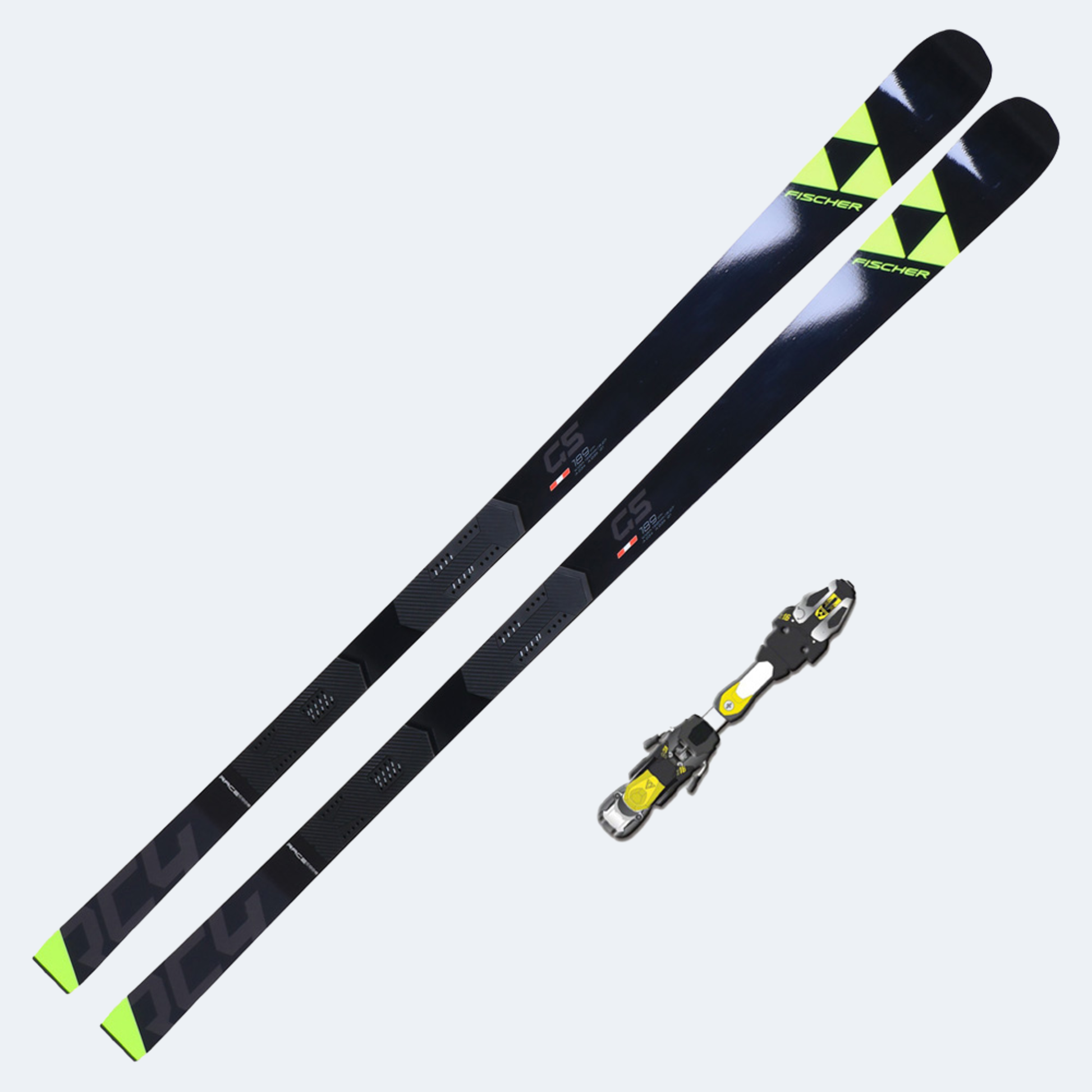 2020 Fischer RC4 Worldcup GS Junior Curv Boost Skis w/ Tyrolia Z16 Free Flex Bin