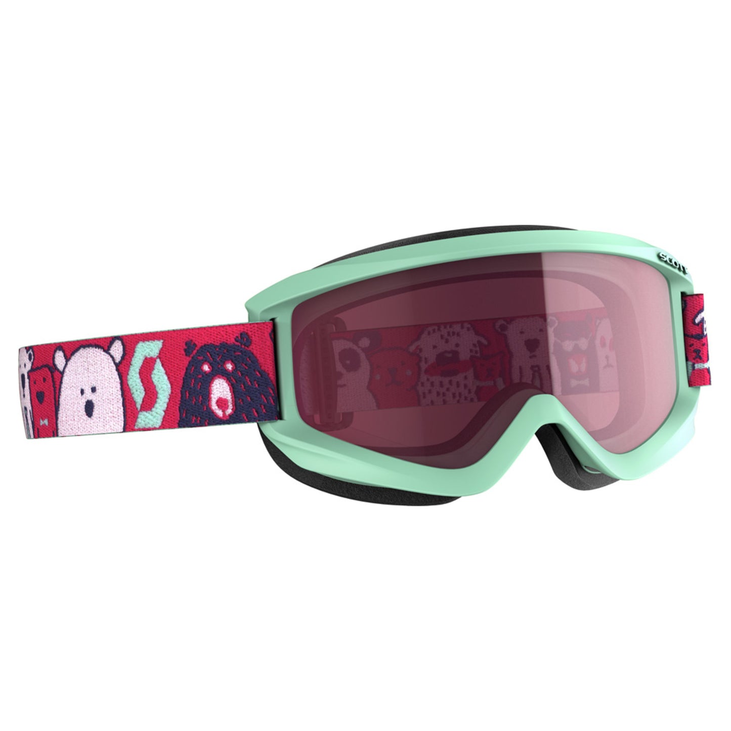 2020 Scott Junior Agent Enhancer Goggle - MINT GREEN PINK