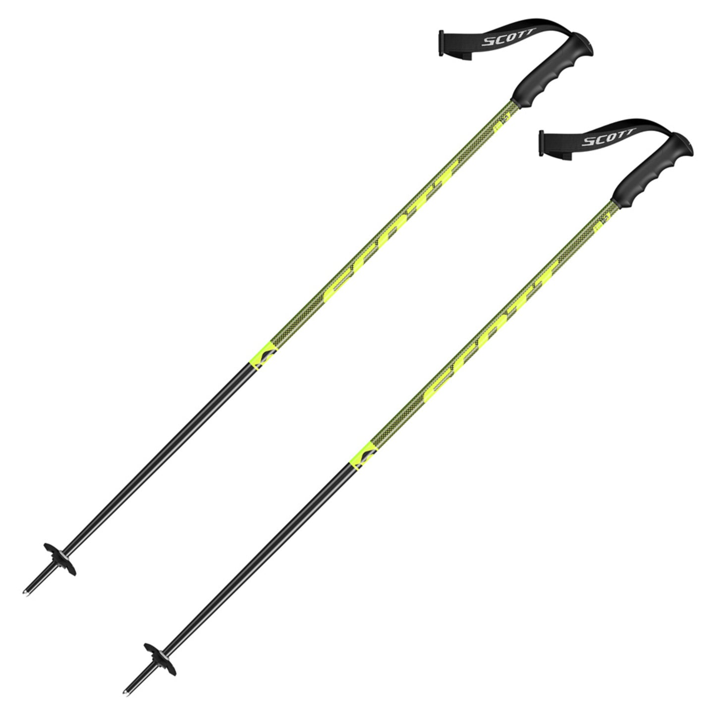 2020 Scott Junior Team Issue Ski Poles - BLACK - 44 IN