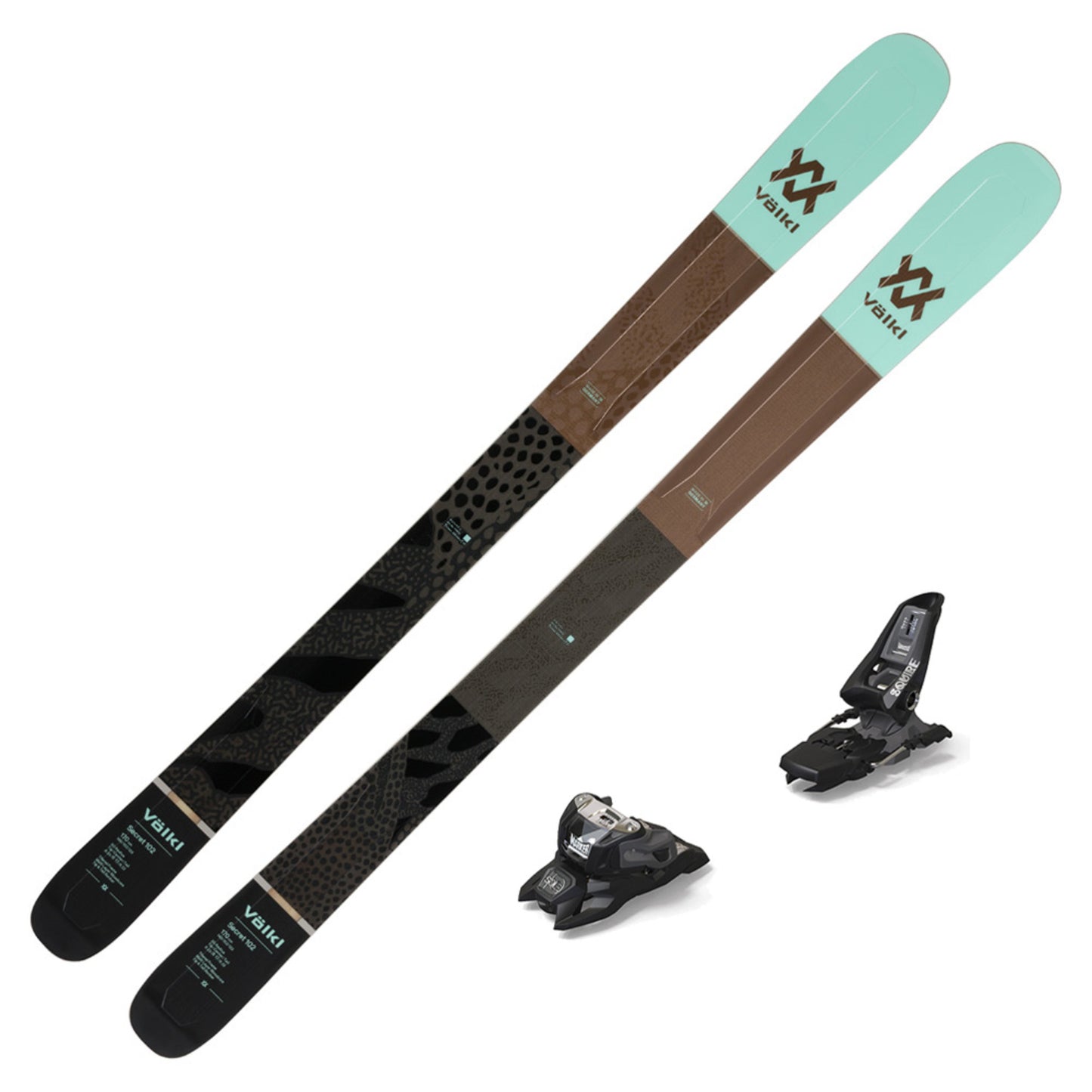 2020 Volkl Secret 102 Women's DEMO Skis w/ Marker Squire 11 TCX Demo Bindings