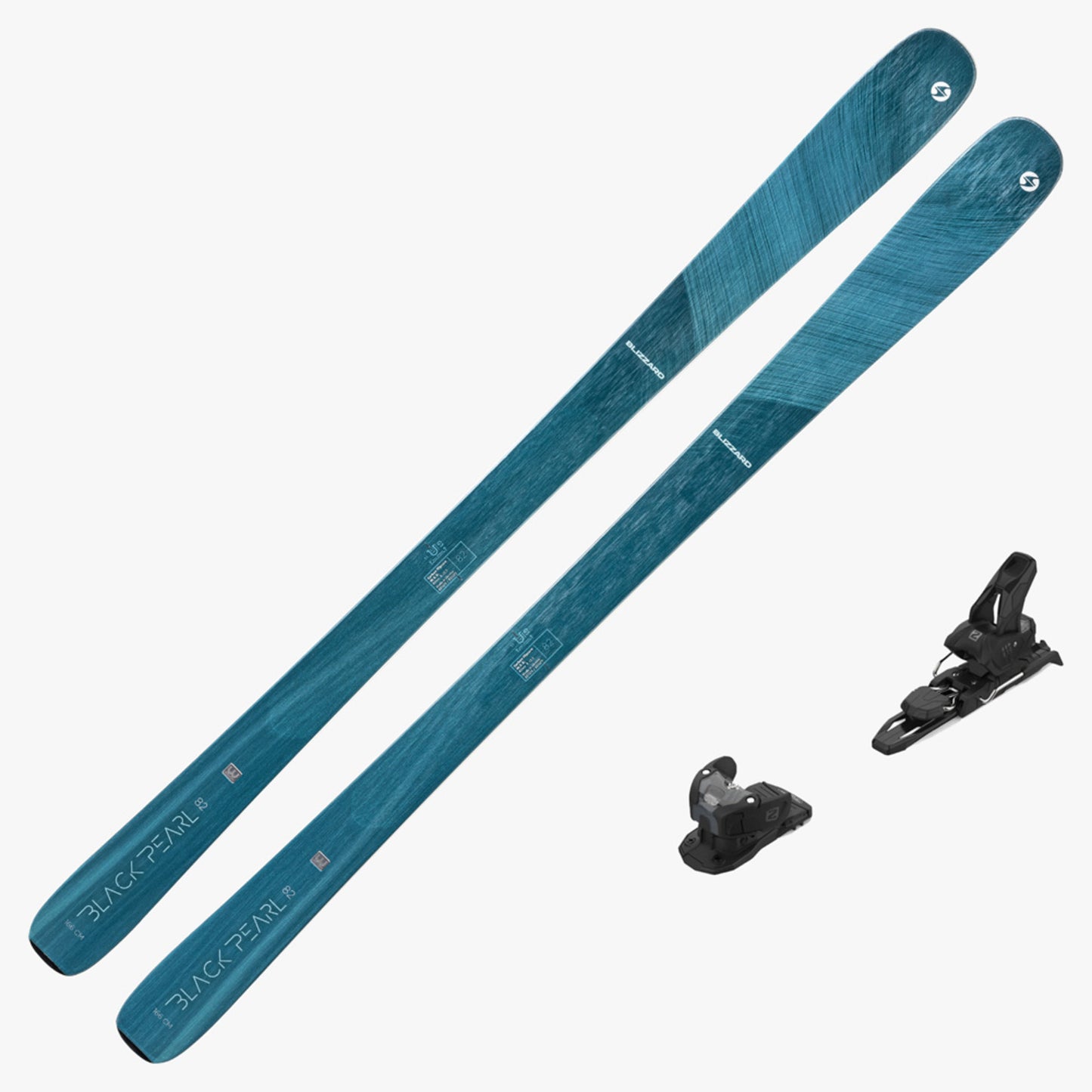 2021 Blizzard Black Pearl 82 Women's Skis w/ Salomon Warden 11 MNC Bindingss