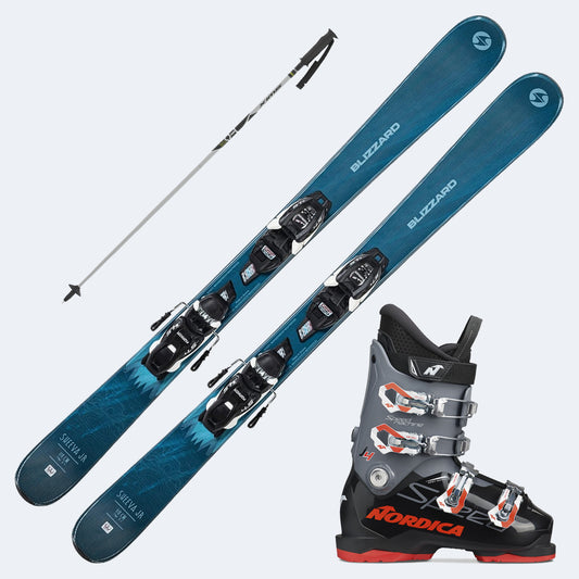 2021 Blizzard Sheeva Twin Junior Skis with  SpeedMachine J Boots and Poles