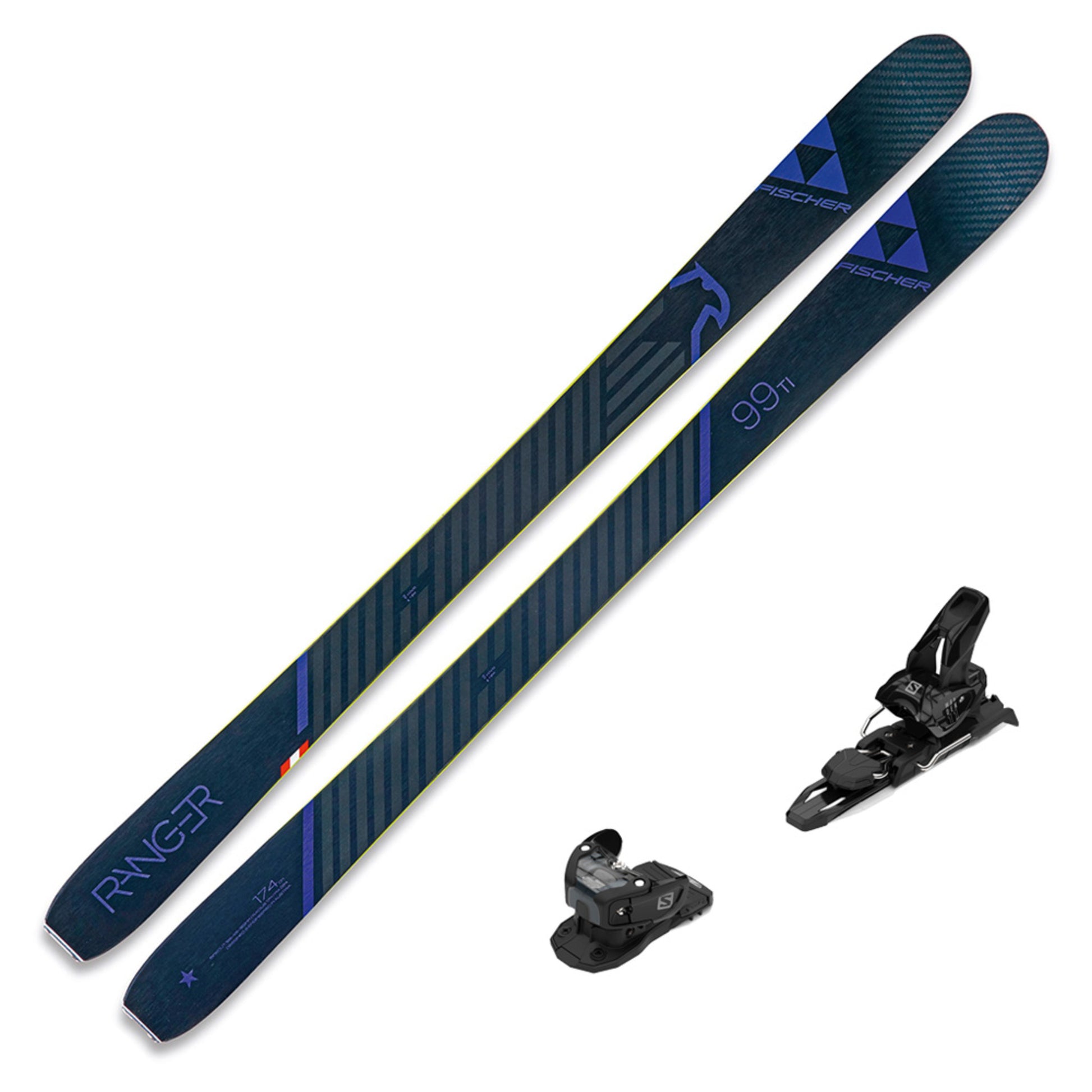 2021 Fischer Ranger 99 Ti WS Women's Skis w/ Salomon Warden 11 Bindings