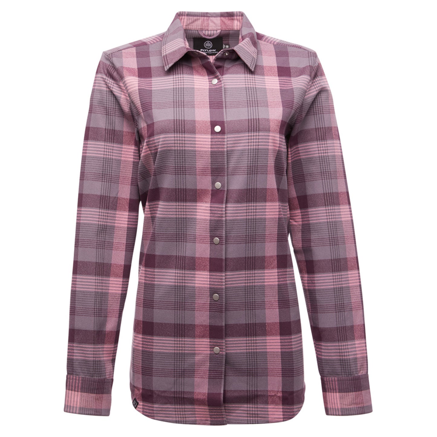 2021 Flylow Women's Brigitte Flannel - SHARK PLAID - XL