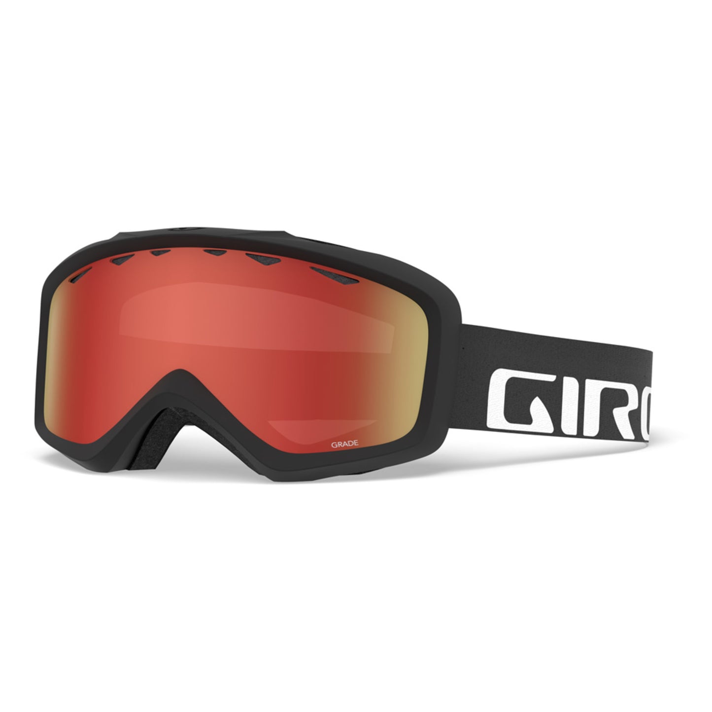 2021 Giro Grade Goggle - BLACK WORDMARK - AMBER SCARLET