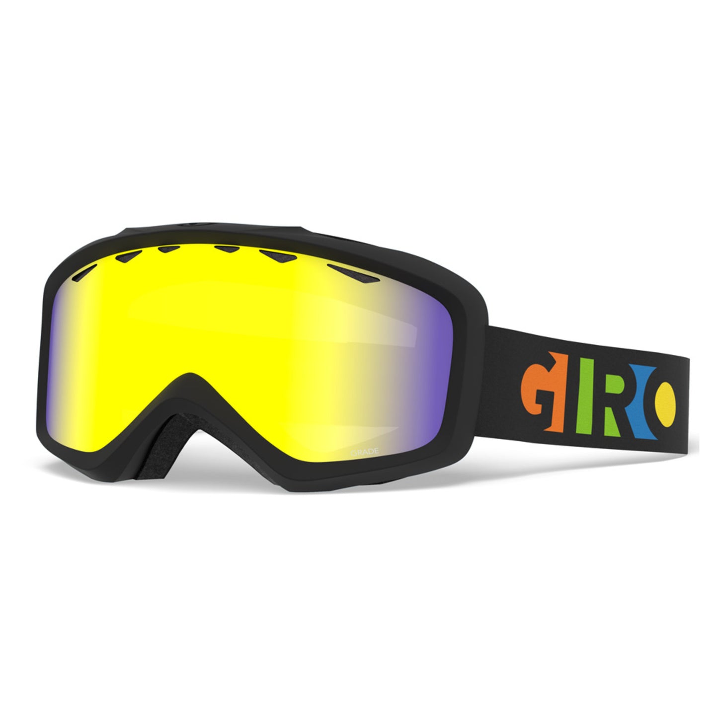 2021 Giro Grade Goggle - PARTY BLOCKS - YELLOW BOOST
