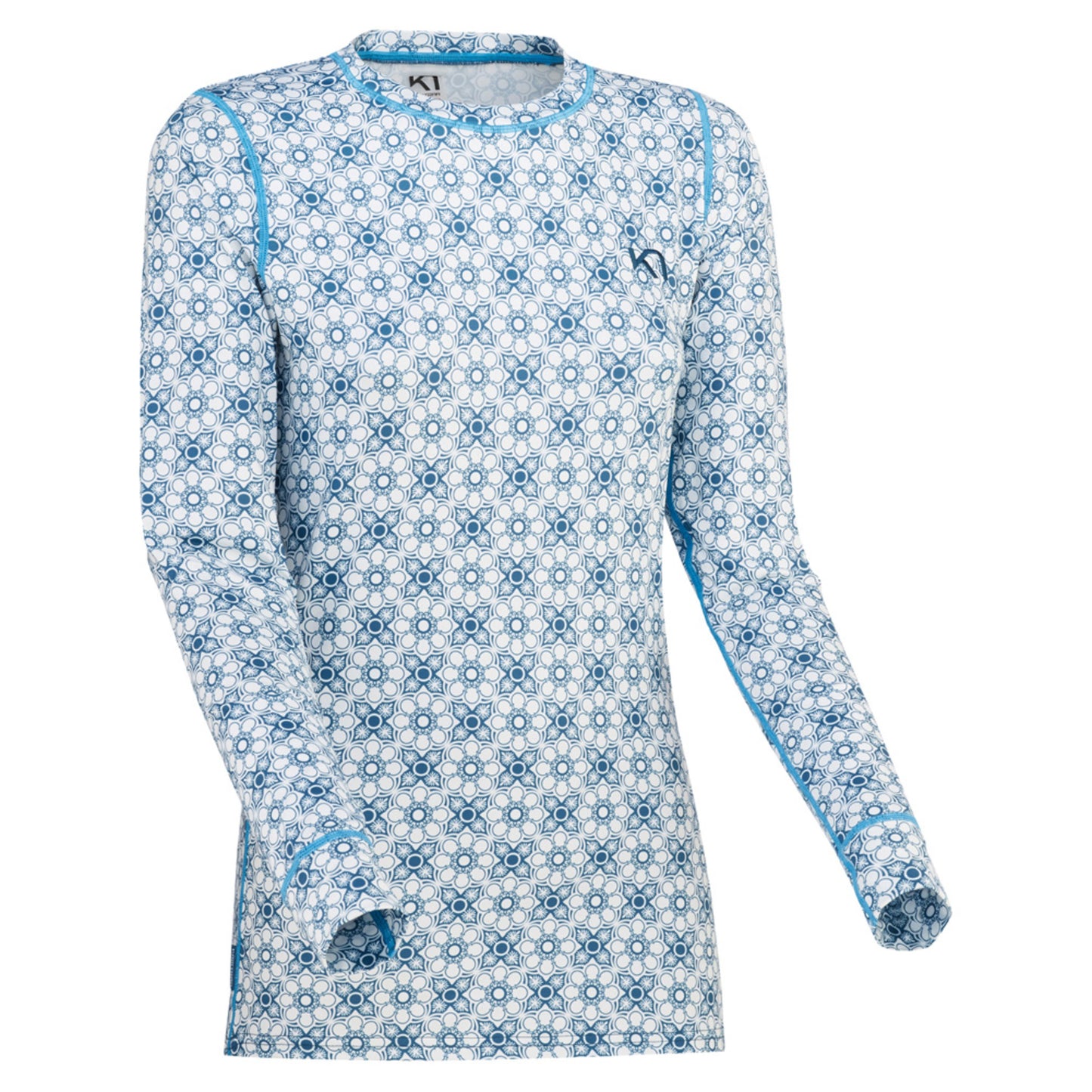 2021 Kari Traa Women's Fryd LS Baselayer Top - OCEAN - XL