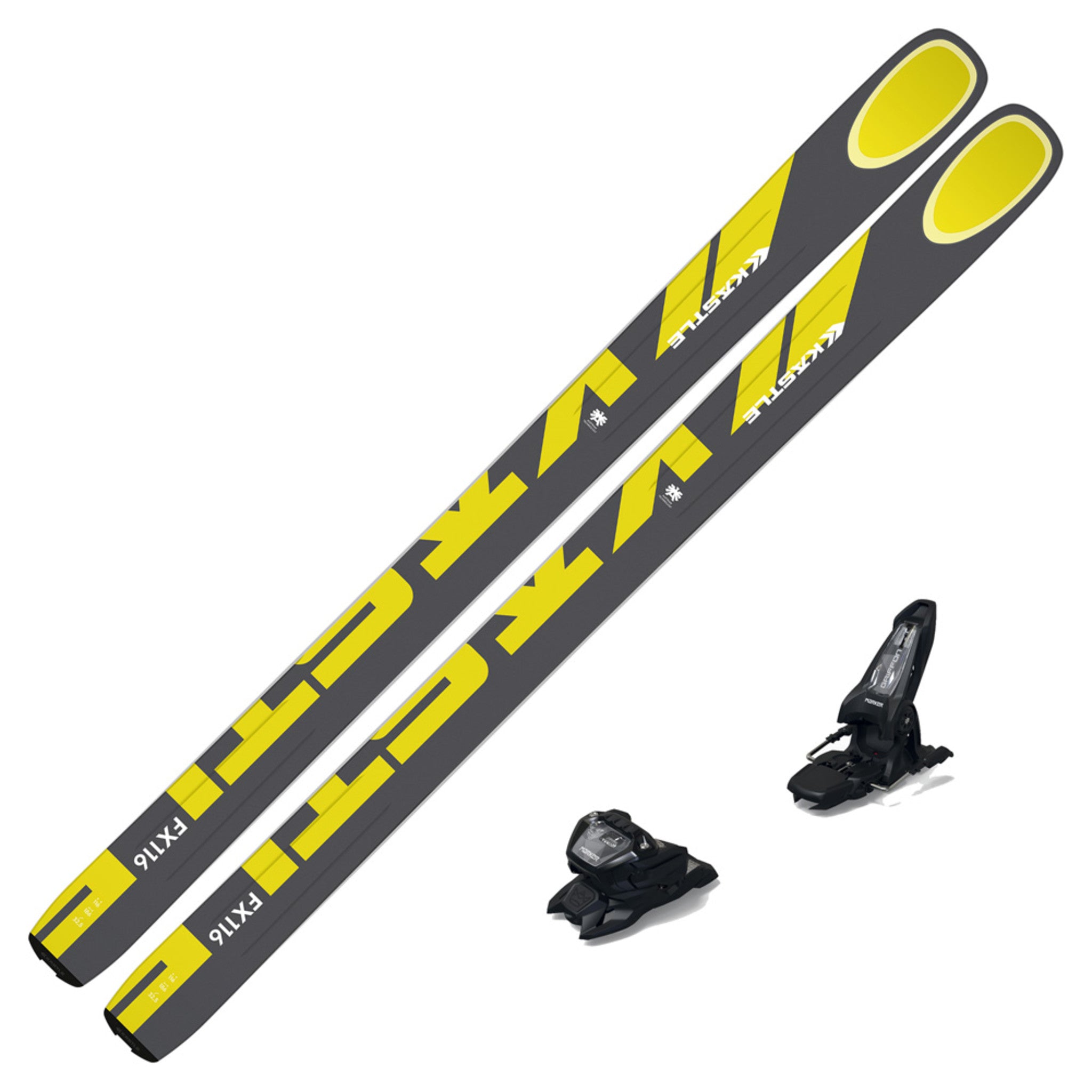 2021 Kastle FX 116 Skis w/ Marker Griffon 13 ID Bindings Ski Essentials