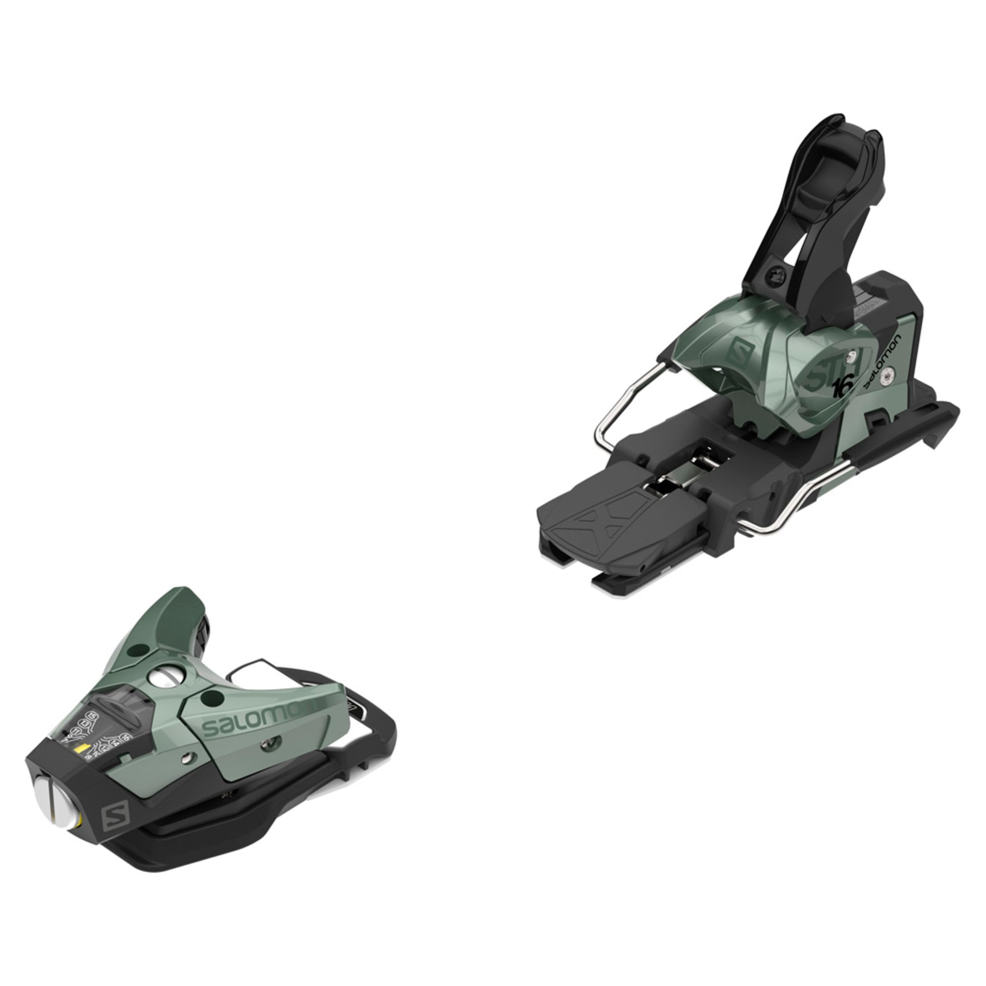 2021 Salomon STH2 WTR 16 Bindings - OIL GREEN - 130MM