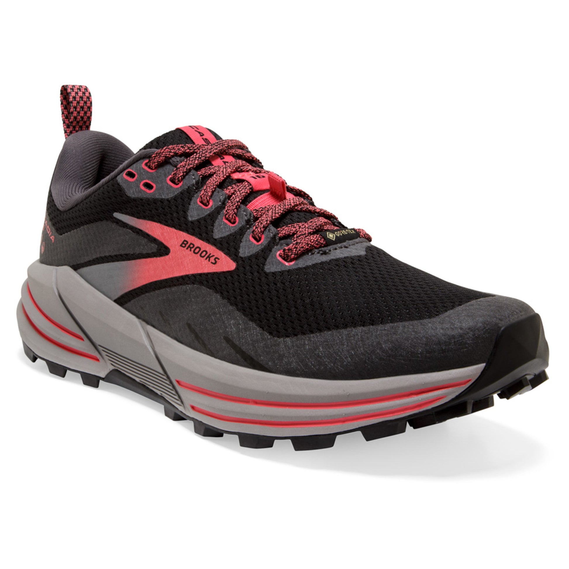 2022 Brooks Cascadia 16 GTX Women's Shoe - BLACK BLACKENED - 9.5