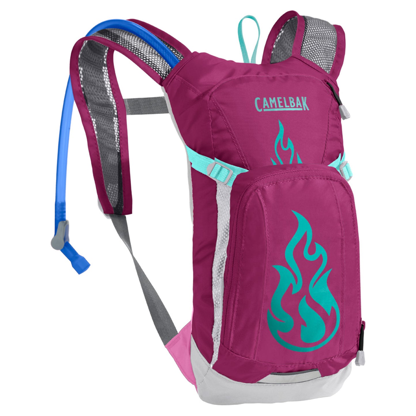 2022 Camelbak Mini M.U.L.E. Kid's 50 oz. Hydration Pack - BLACK_FLAMES