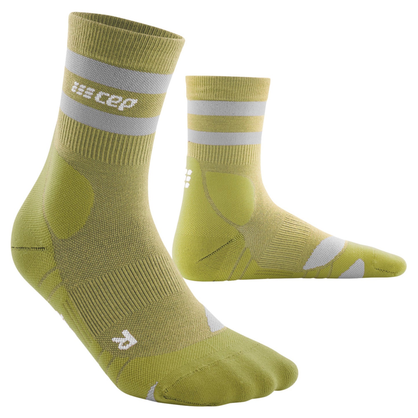 2022 CEP 80's Hiking Mid Cut Men's Socks - OLIVE GREY - IV