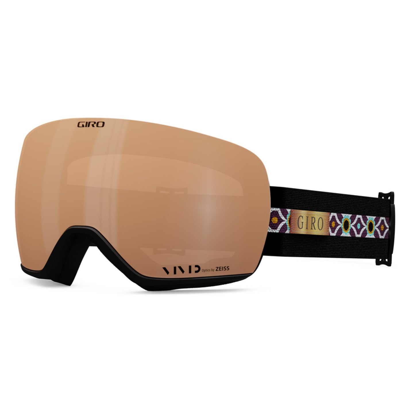 2022 Giro Lusi Women's Goggles - BLACK CLASH - VIVID COPPER