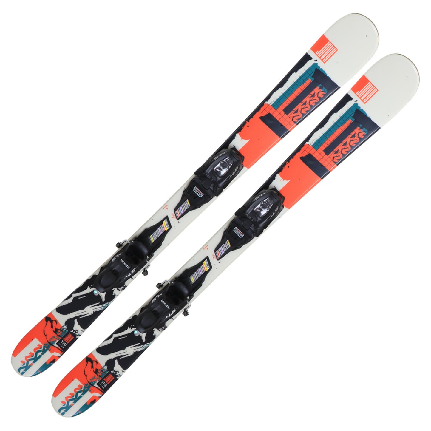 2022 K2  Junior Juvy Fastrak Skis w/ Marker FDT Bindings - 119