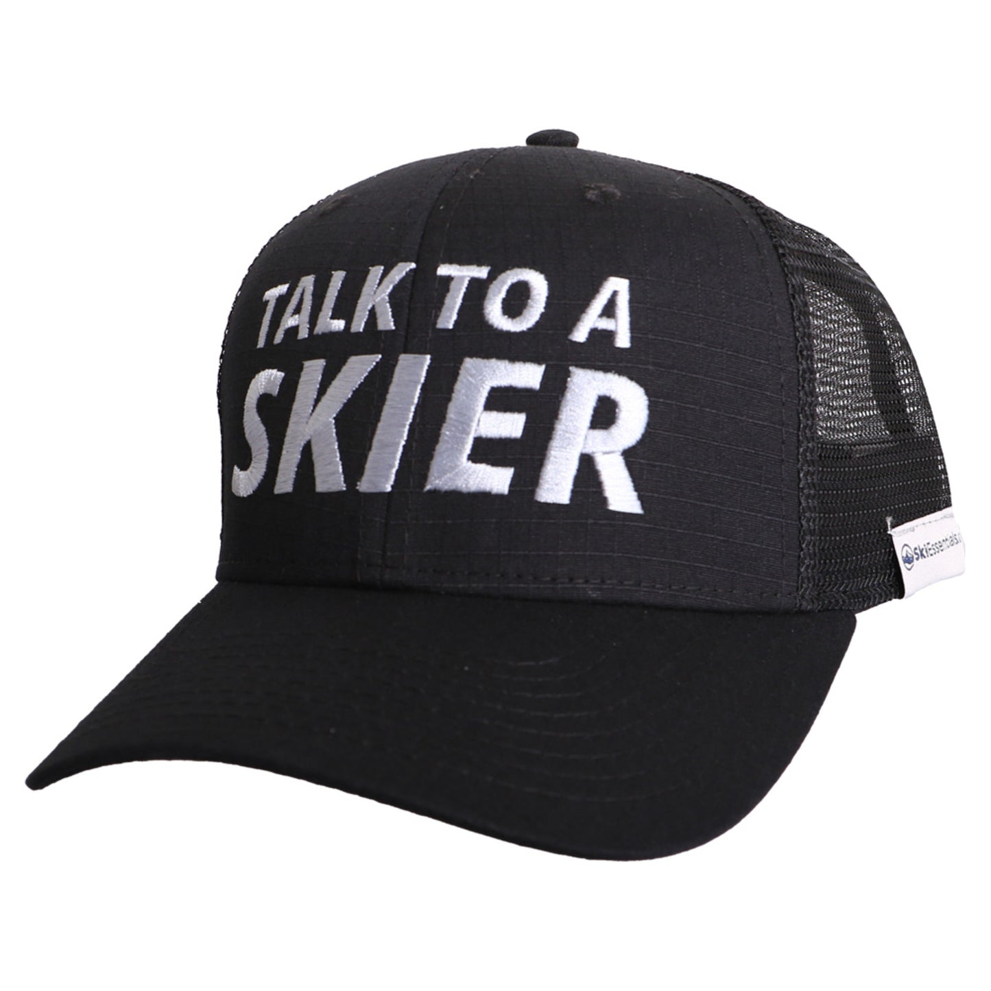 2022 SkiEssentials Talk To a Skier Hat - SKIER BLACK
