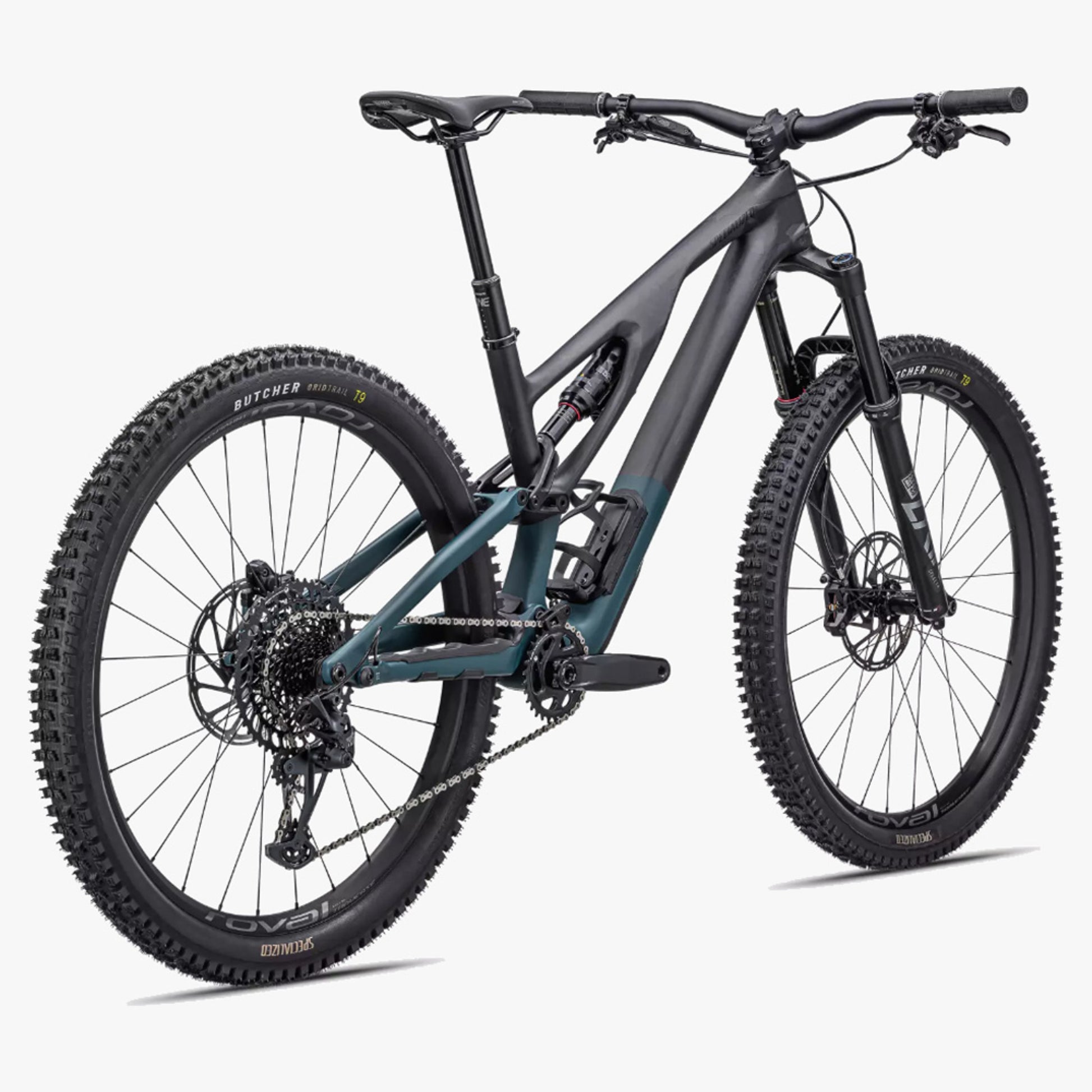 2022 Specialized Stumpjumper Evo Expert RS Mountain Bike - SATIN CARBON/TROPICA - S2