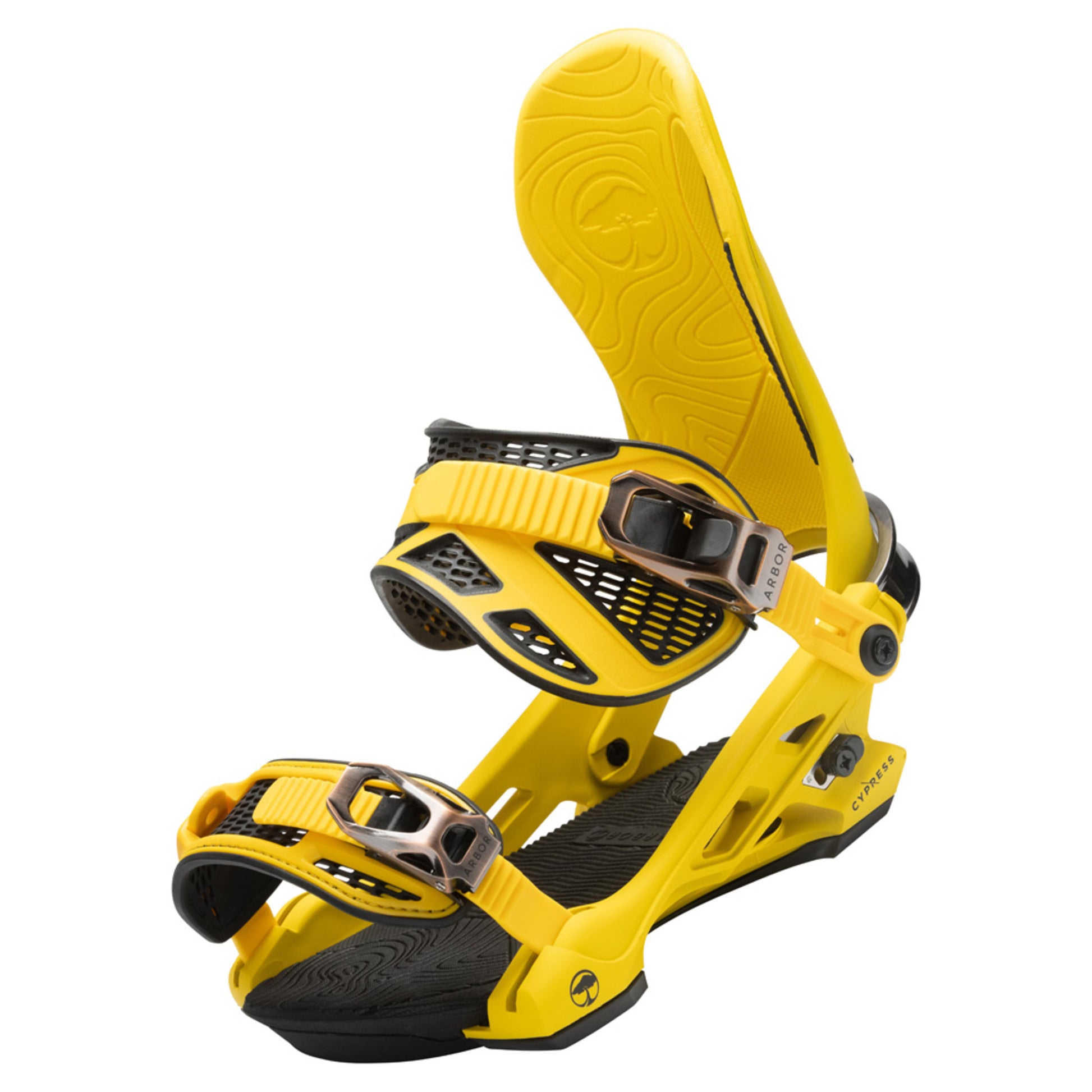 2023 Arbor Cypress Snowboard Bindings - YELLOW - S M