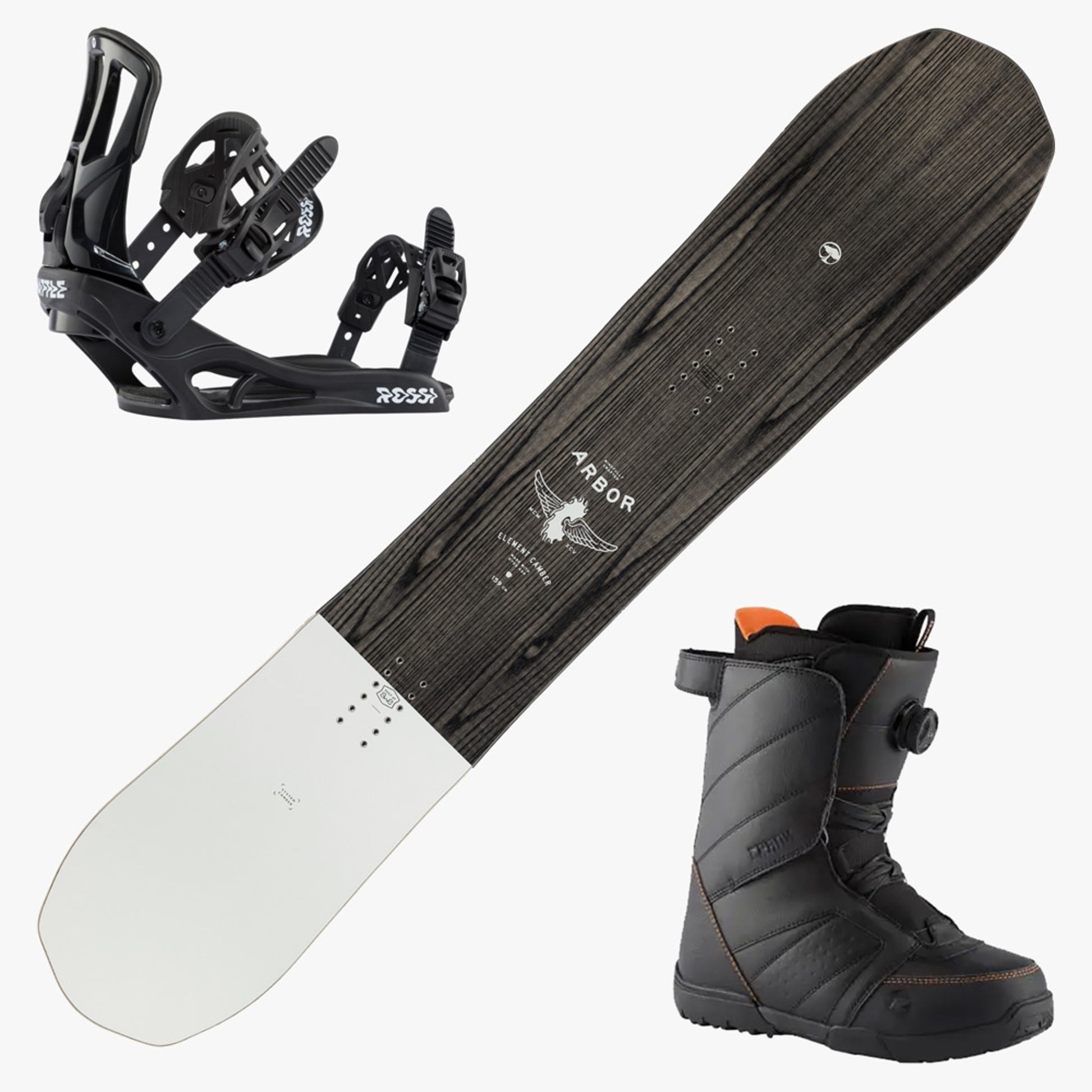 2024 Arbor Element Camber Snowboard w/ Boots and Bindings