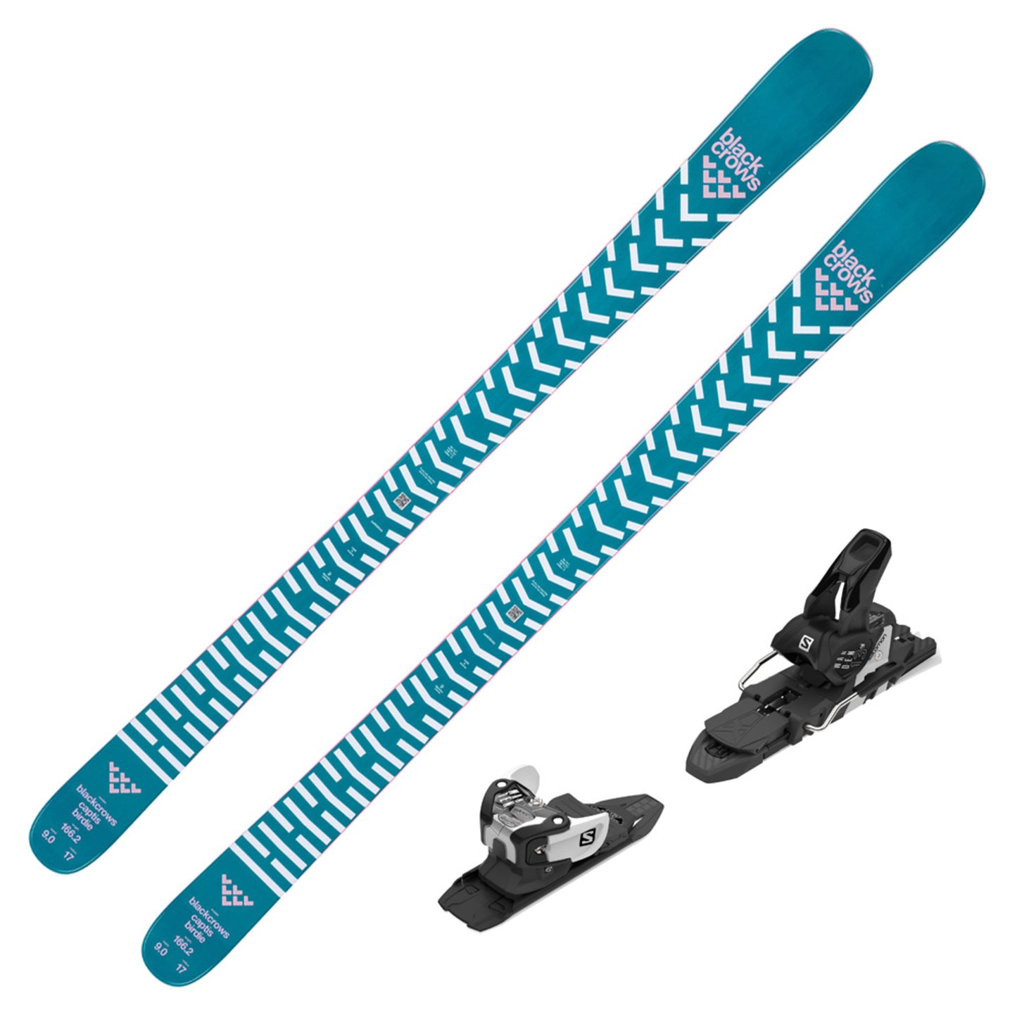 2023 Black Crows Captis Birdie Women's DEMO Skis w/ Salomon Warden DEMO Bindings - 172