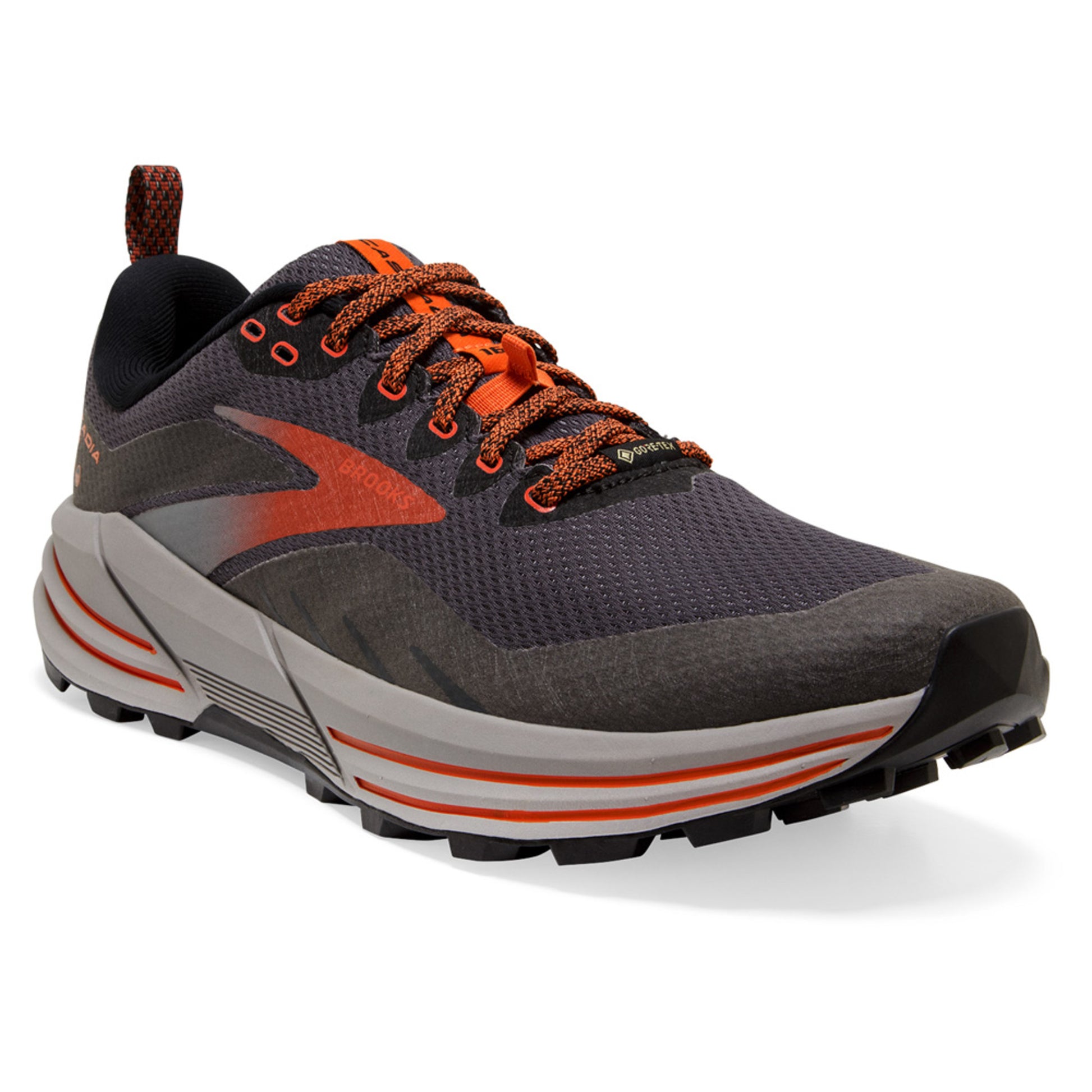 2023 Brooks Cascadia 16 GTX Men's Shoe - BLACK EBONY CIN - 9