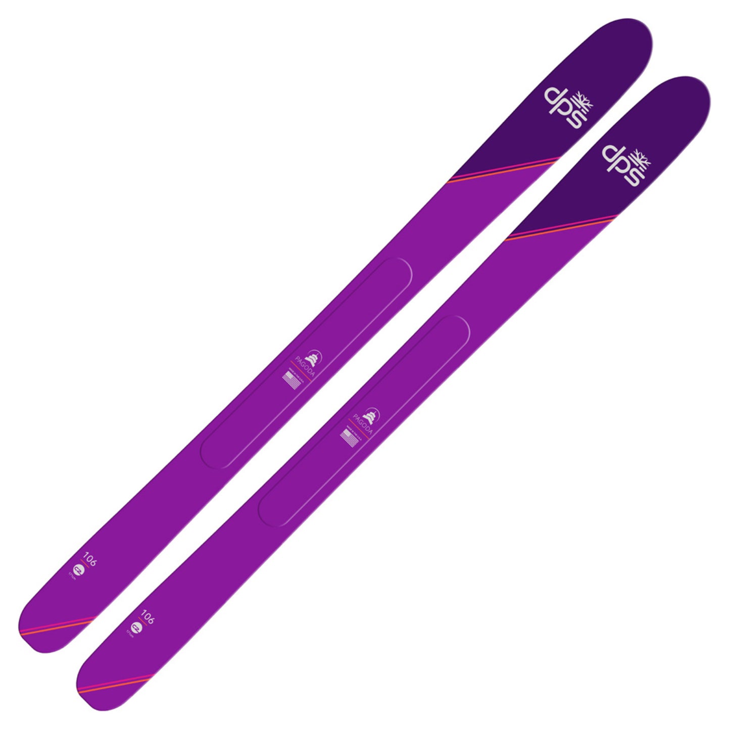 2023 DPS Pagoda 106 C2 Skis - PURPLE - 184