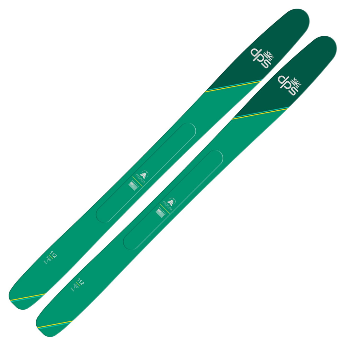 2023 DPS Pagoda 112 RP Skis - GREEN - 184