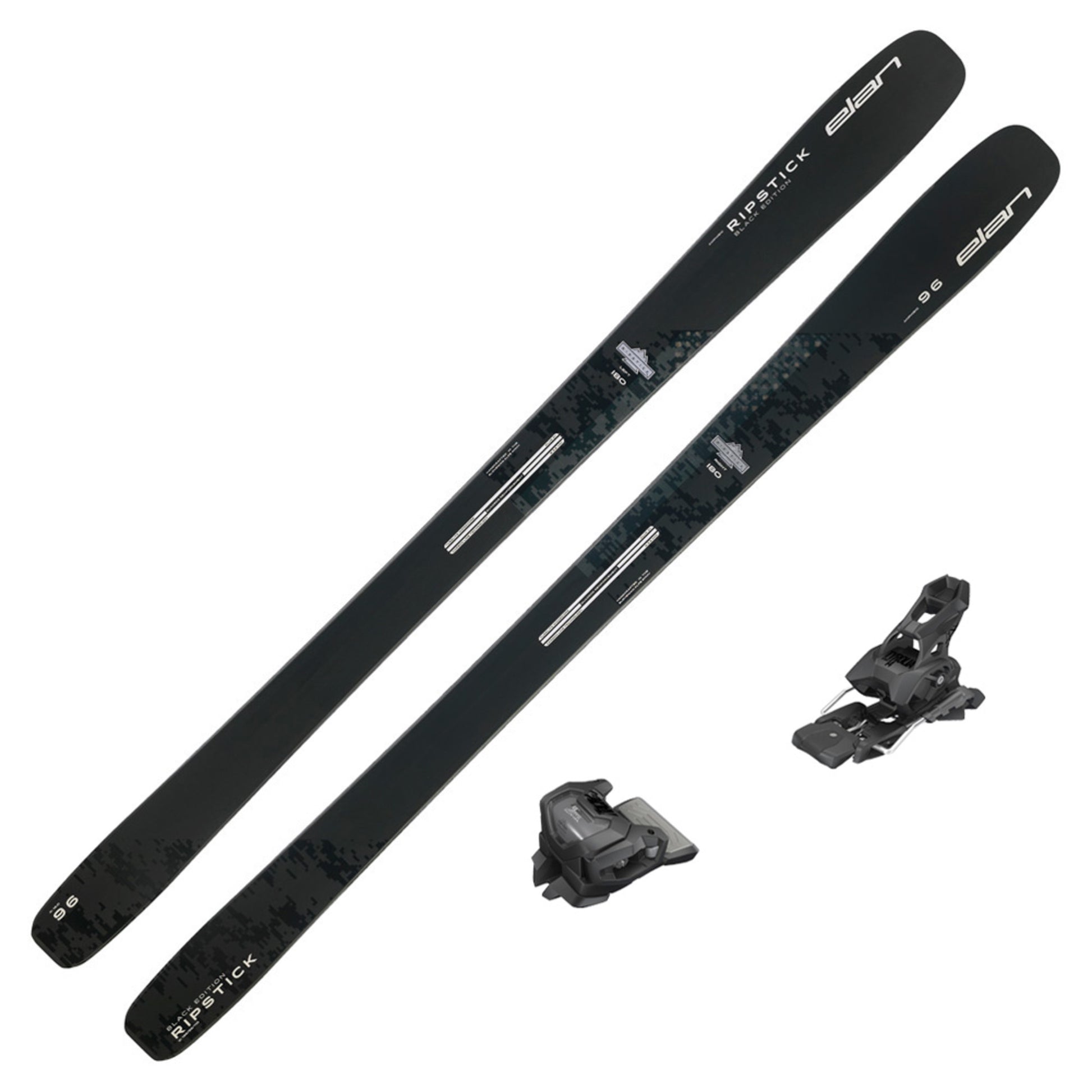 2023 Elan Ripstick 96 Black Edition Skis w/ Tyrolia Attack2 14 GW Bindings - 188