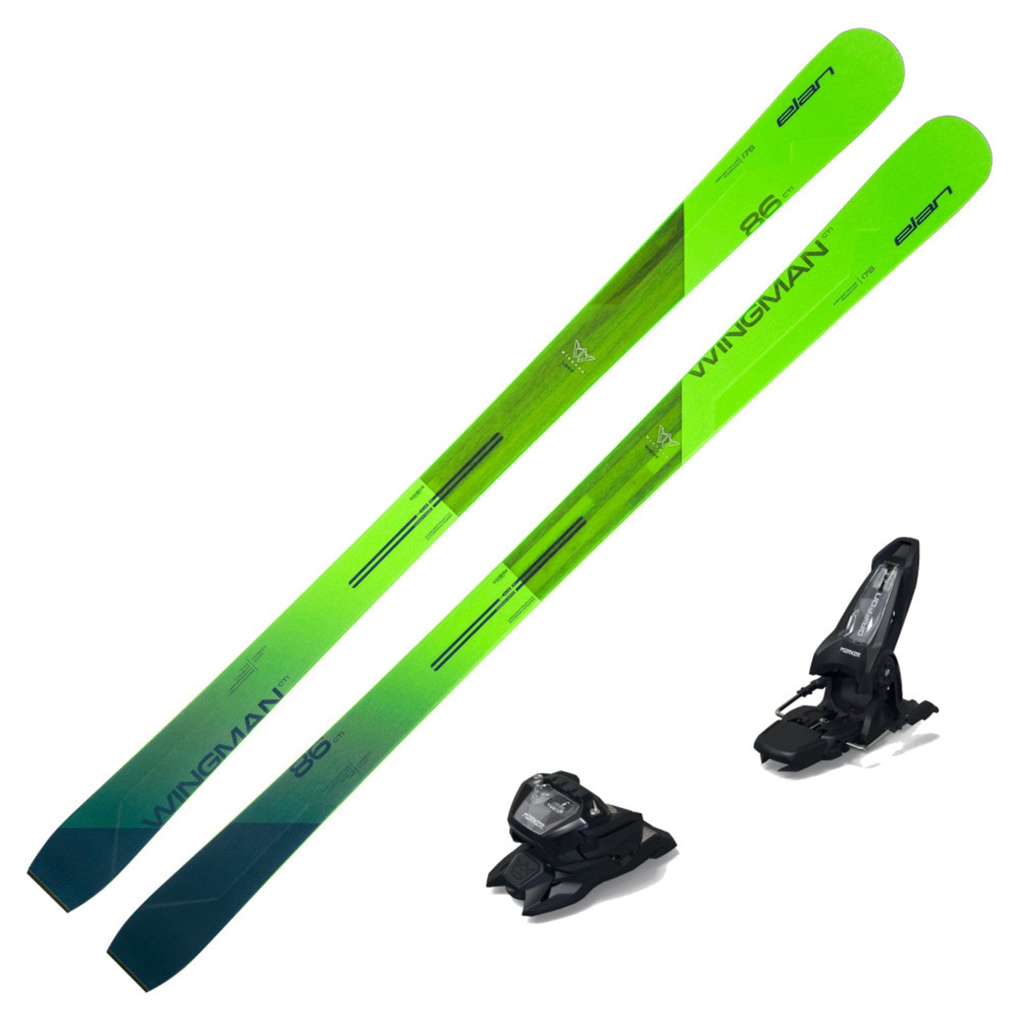 2023 Elan Wingman 86 CTi Skis with Marker Griffon 13 ID Bindings