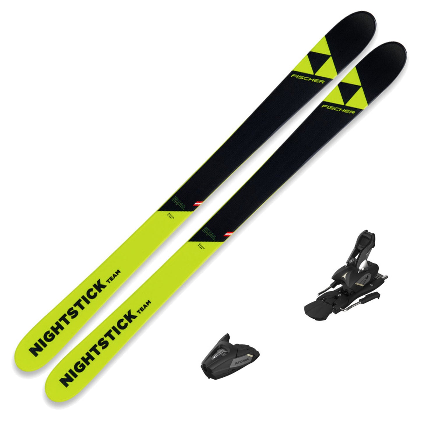 2024 Fischer Nightstick Team Junior Skis with Atomic Colt 7 Bindings