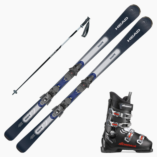 2024 Head Shape e-V2 Ski w/ Boots and Poles