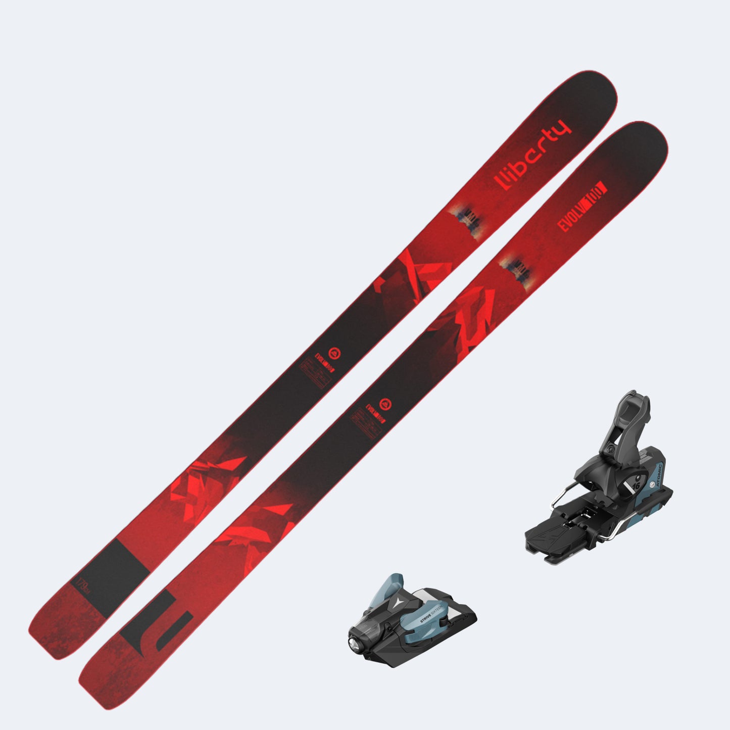 2023 Liberty Evolv 100 Skis with Atomic undefined Bindings