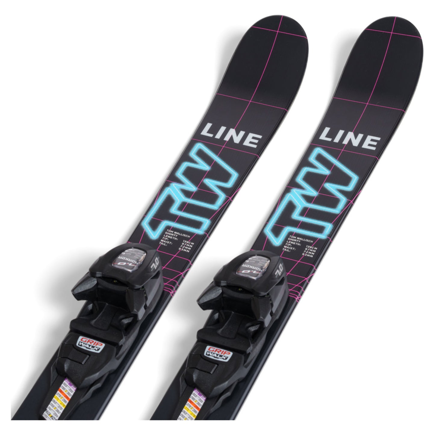 2023 Line Wallisch Shorty Junior Skis w/ Marker FDT Bindings - 149