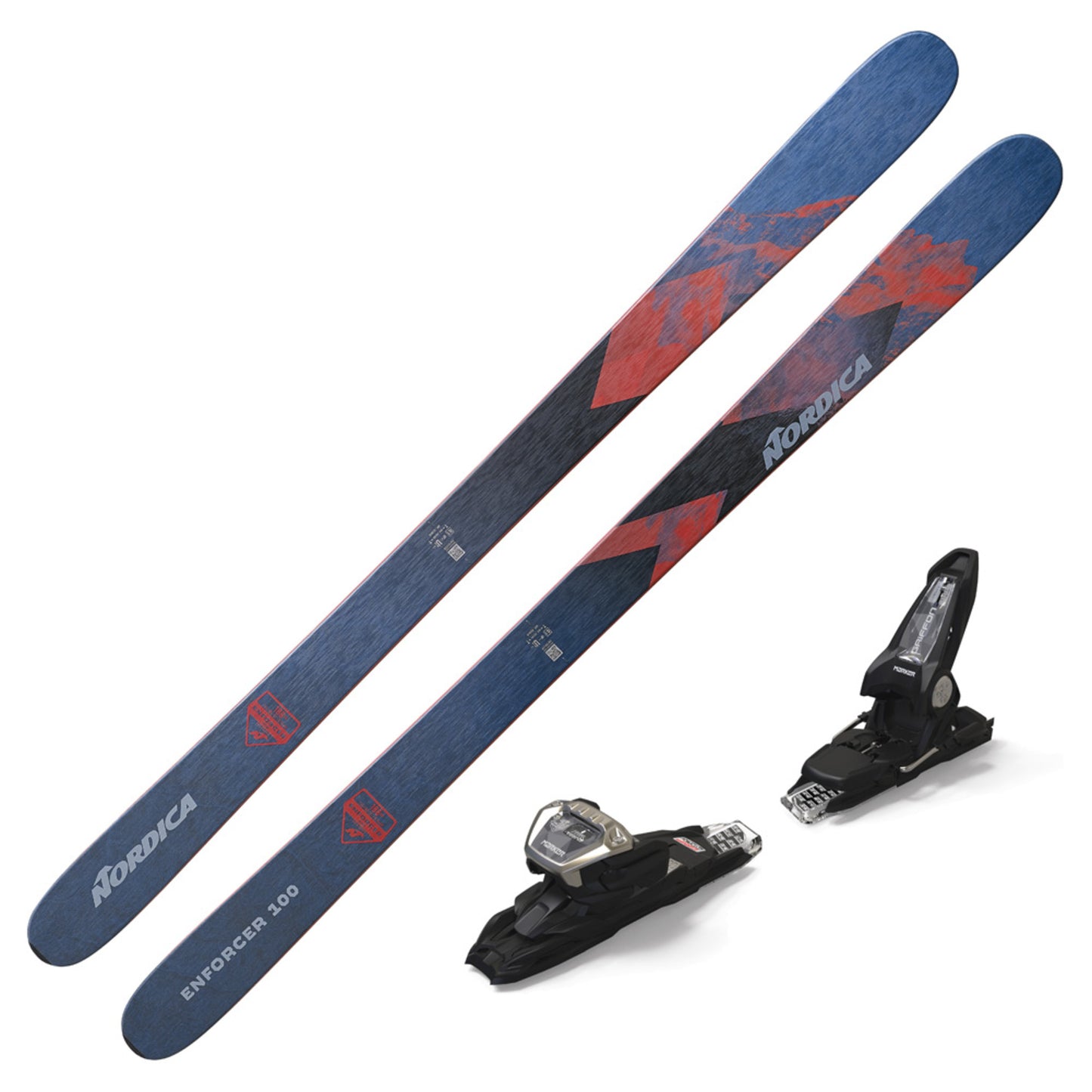 2023 Nordica Enforcer 100 DEMO Skis w/ Marker Griffon 13 DEMO Bindings - 186