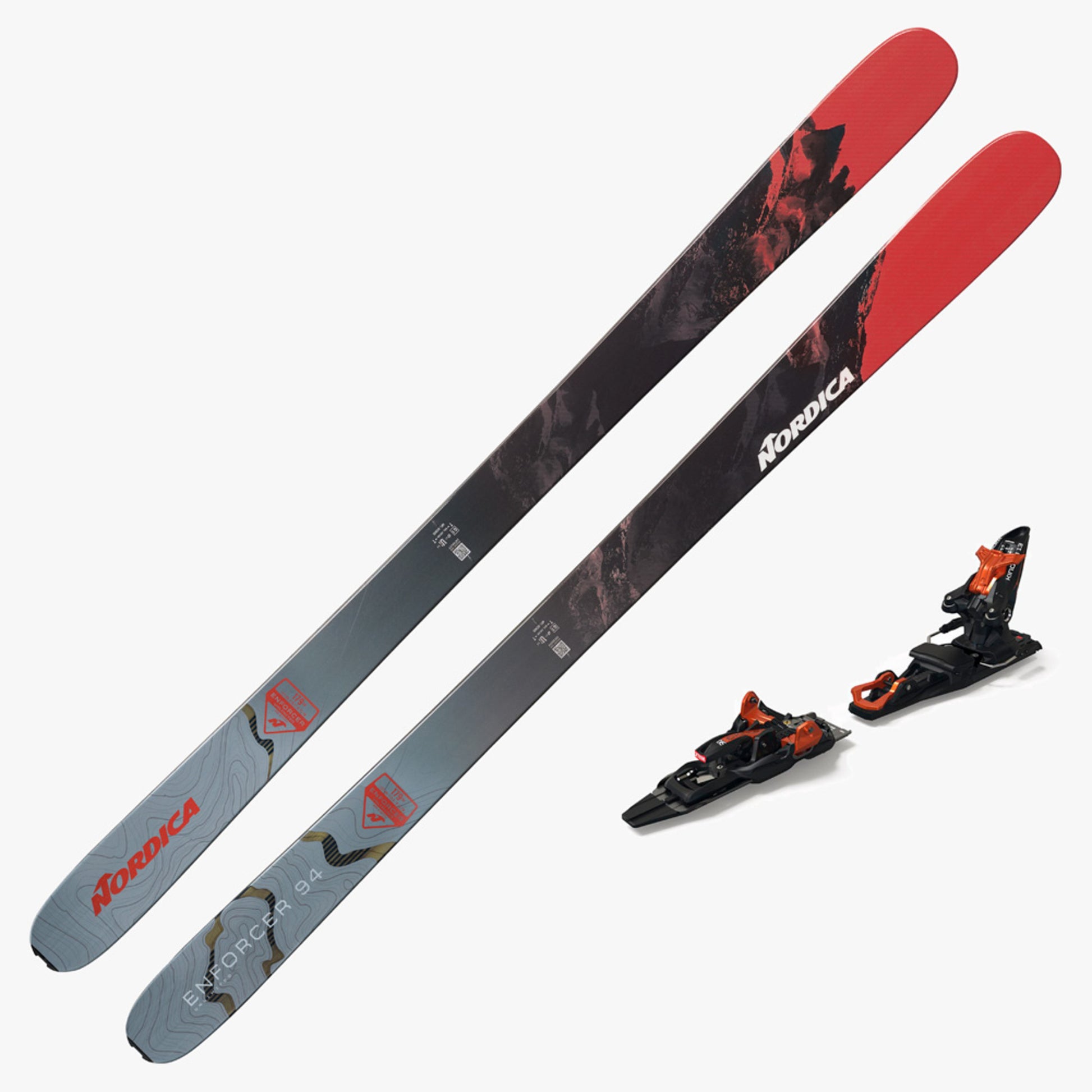 2023 Nordica Enforcer Unlimited 94 DEMO Skis w/ Marker Griffon 13 Demo Bindings - 186