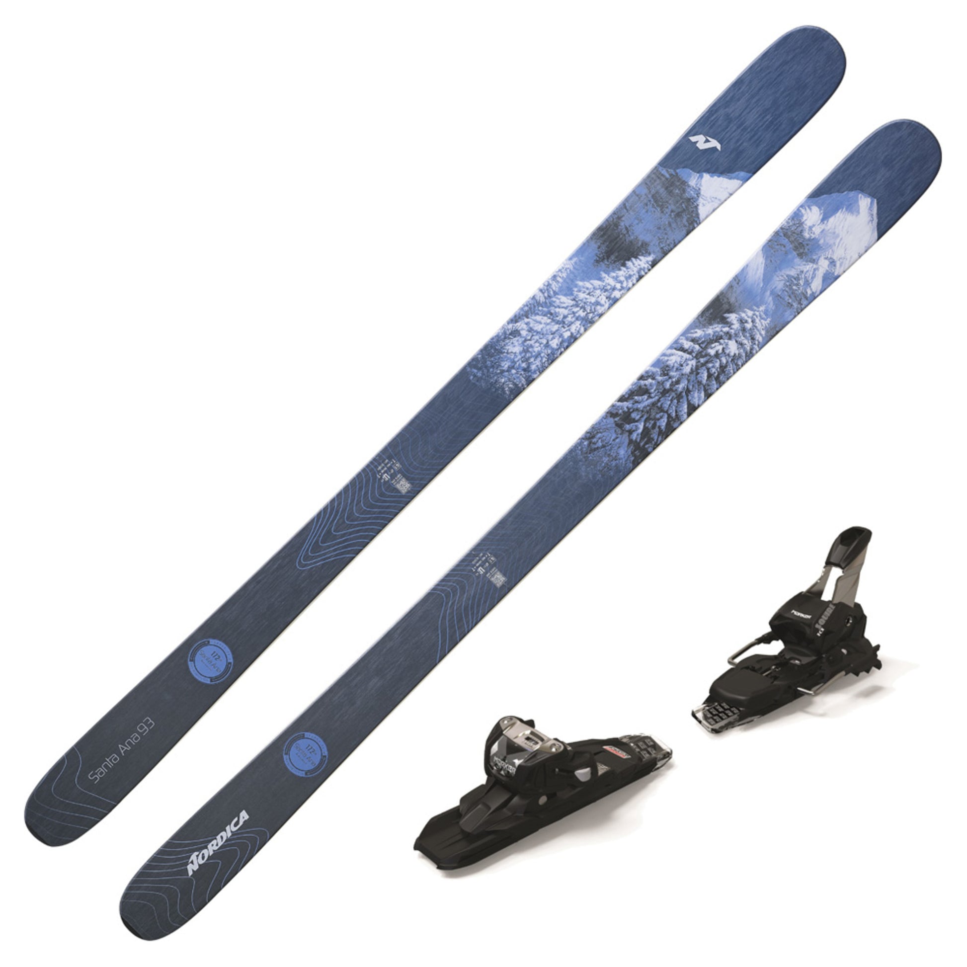 2023 Nordica Santa Ana 93 Women's DEMO Skis w/ Marker Squire 11 TCX DEMO Binding - 165