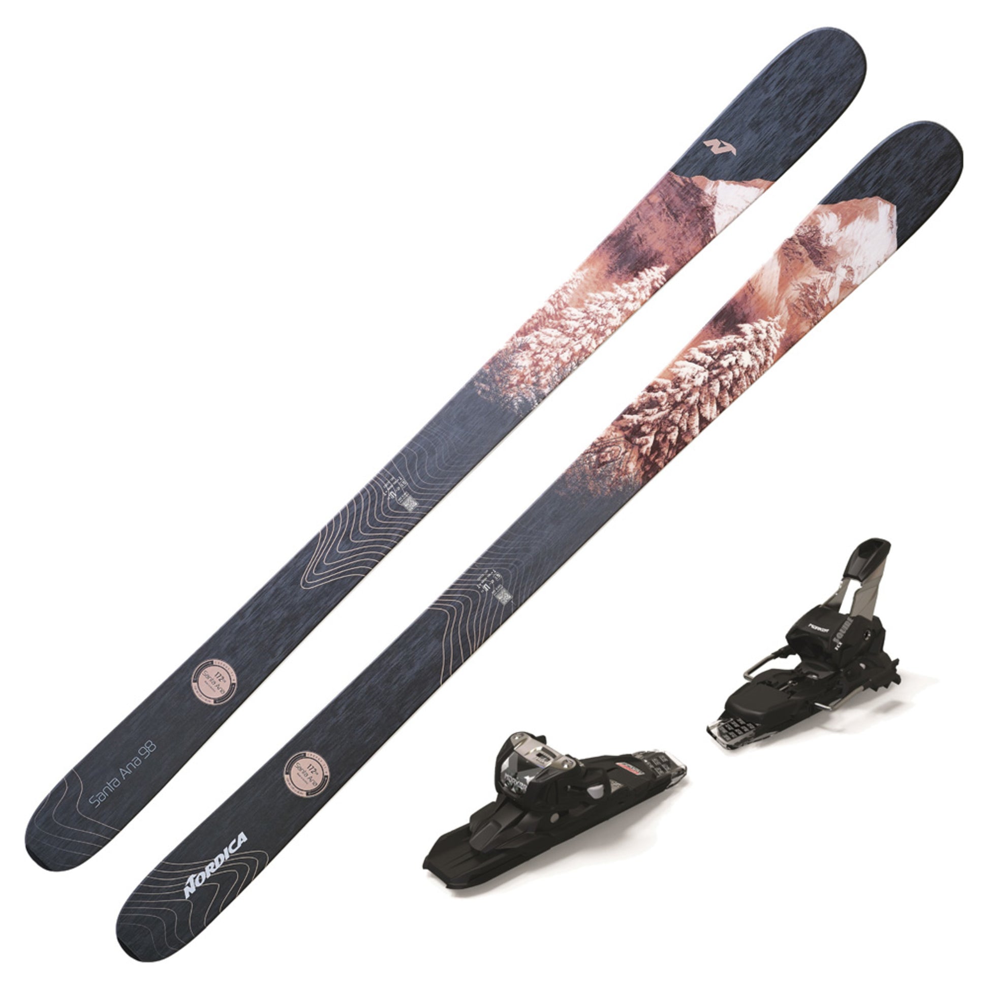 2023 Nordica Santa Ana 98 Women's DEMO Skis w/ Marker Squire 11 TCX DEMO Binding - 179