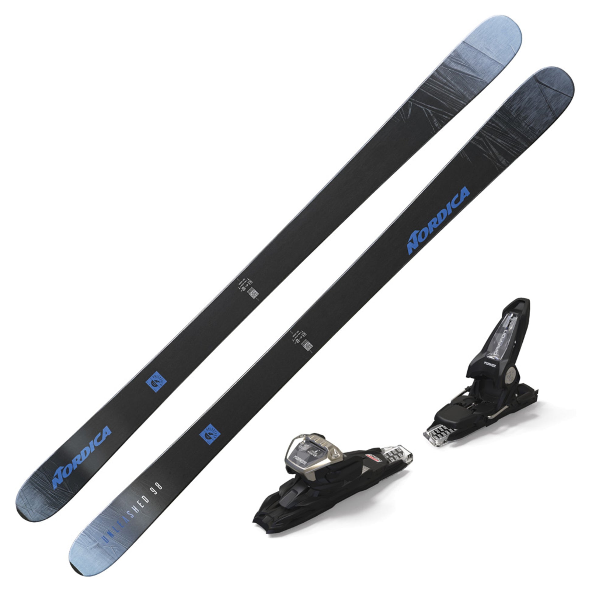 2023 Nordica Unleashed 98 DEMO Skis w/ Marker Griffon 13 DEMO Bindings - 186