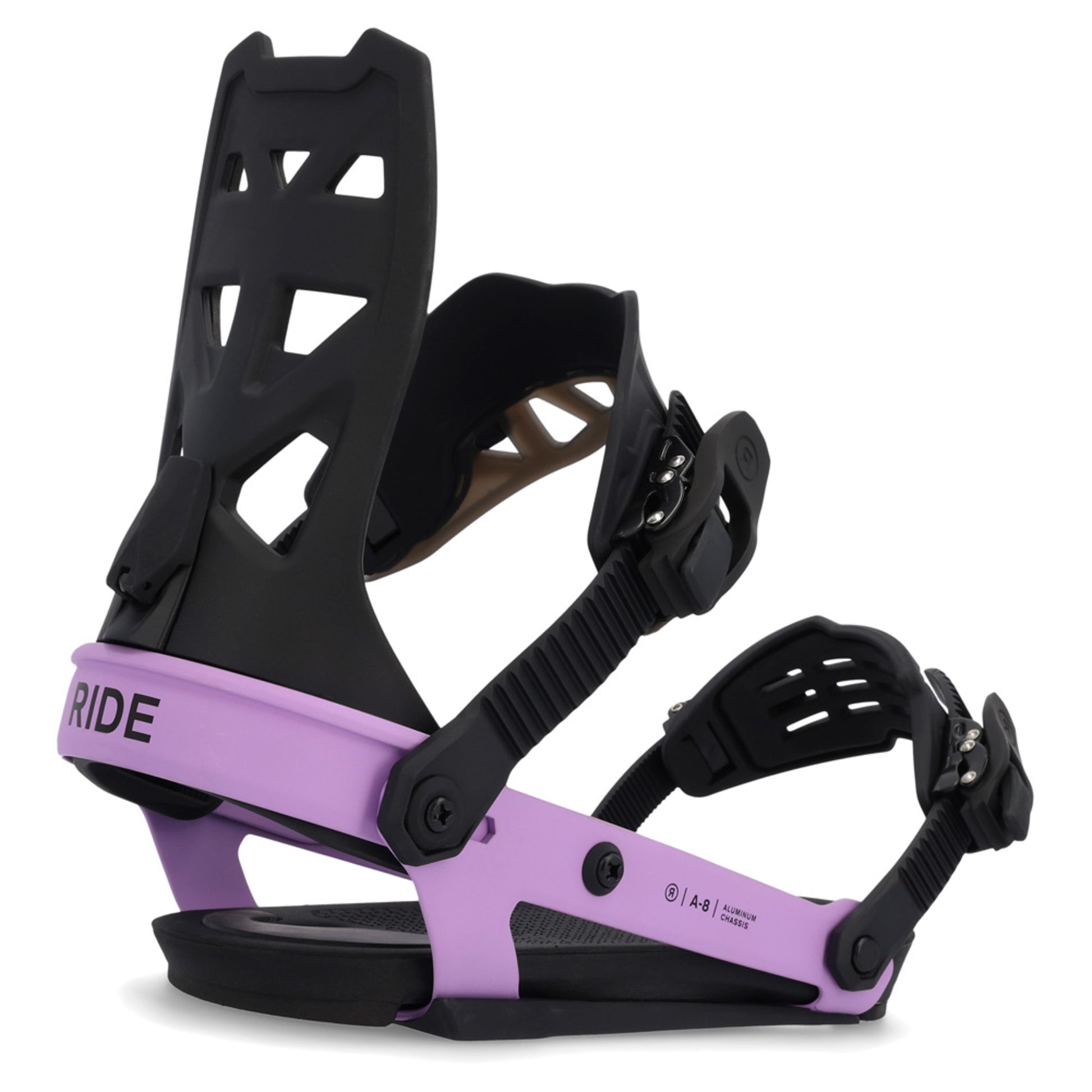 2023 Ride A-8 Snowboard Bindings - PURPS - M