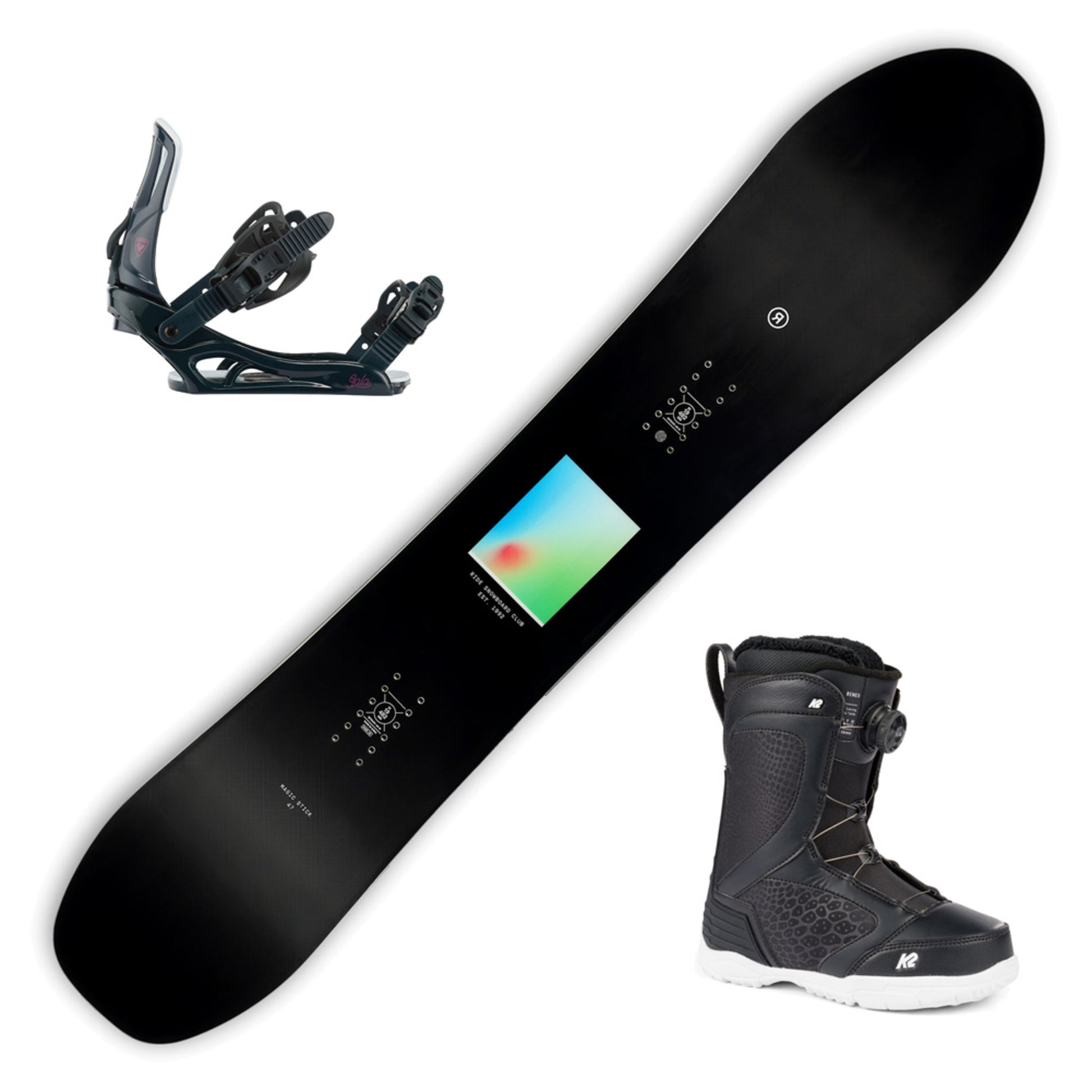 2023 Ride Magic Stick Women's Snowboard w/ Boots and Bindings