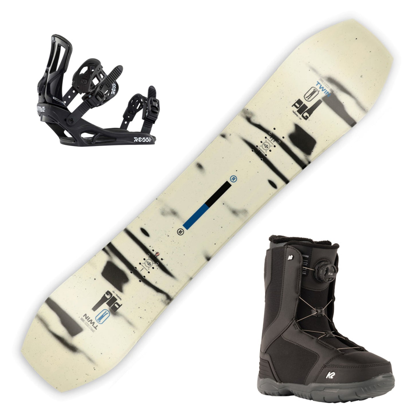 2023 Ride Twinpig Snowboard w/ Boots and Bindings