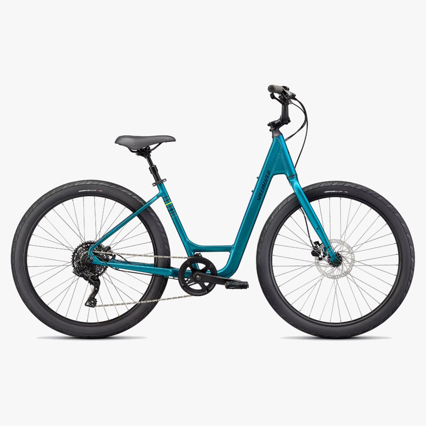 2023 Roll 3.0 Low Entry Bike - Teal Tint/Hyper Green - M